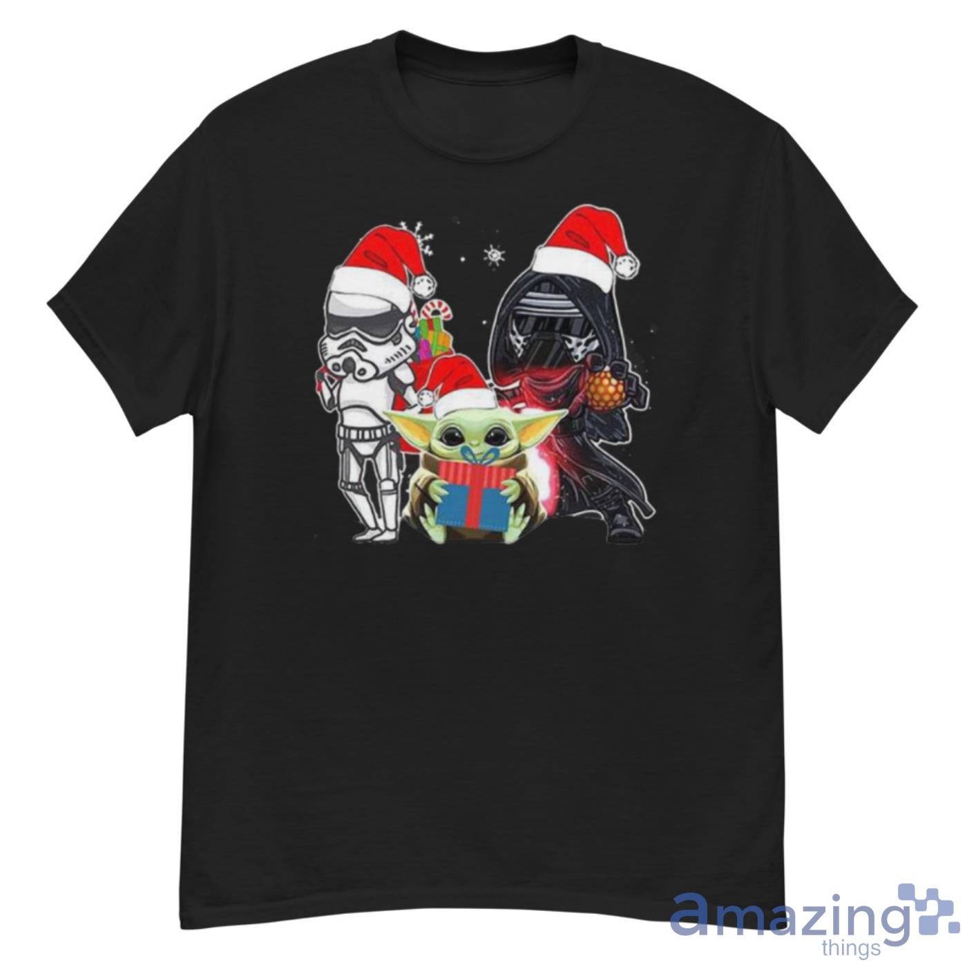 Baby Yoda And Darth Vader Stormtrooper Merry Christmas Sweater Shirt - G500 Men’s Classic T-Shirt