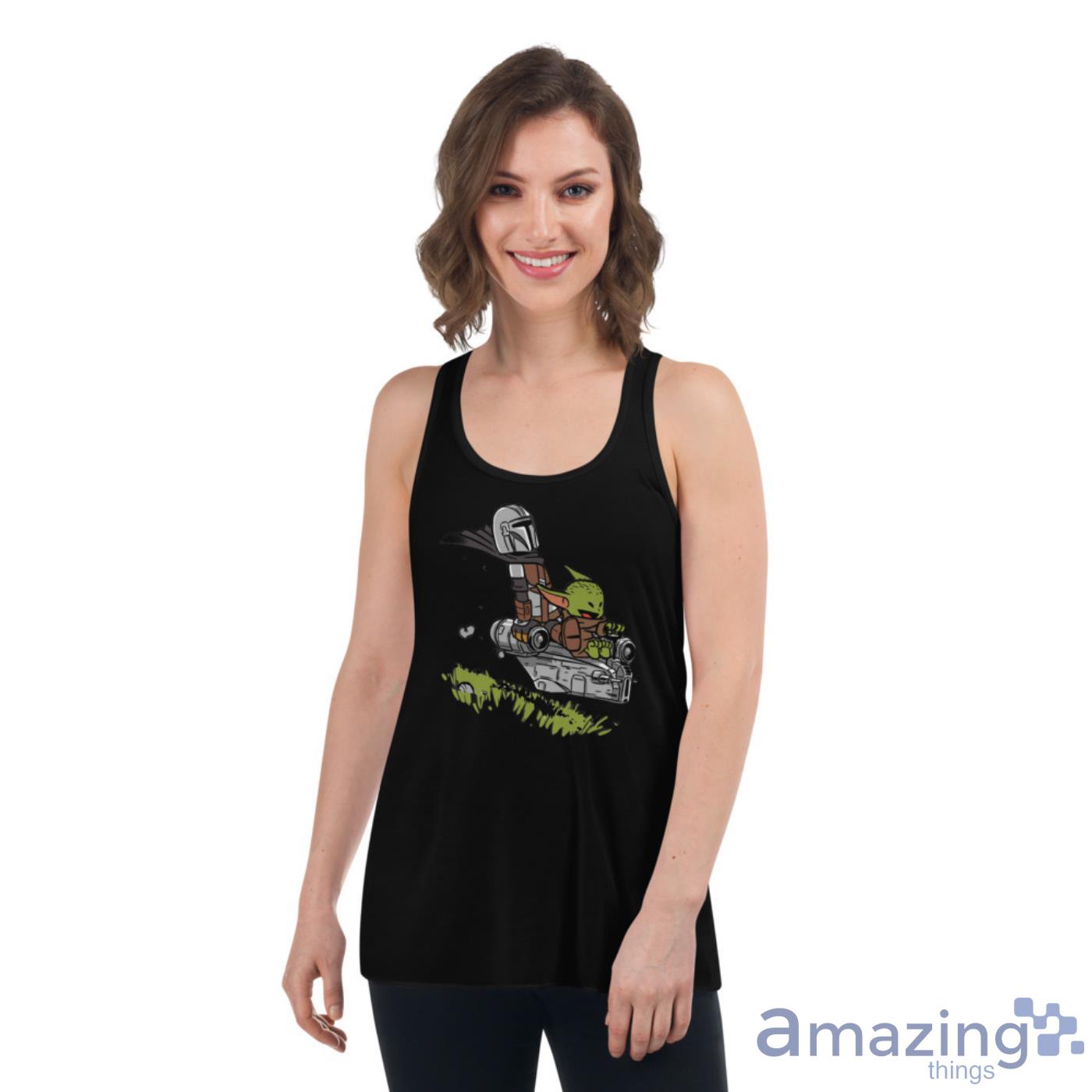Baby Yoda And Mandalorian Calvin And Hobbes Shirts image Baby Yoda And Mandalorian Calvin And Hobbes Shirts