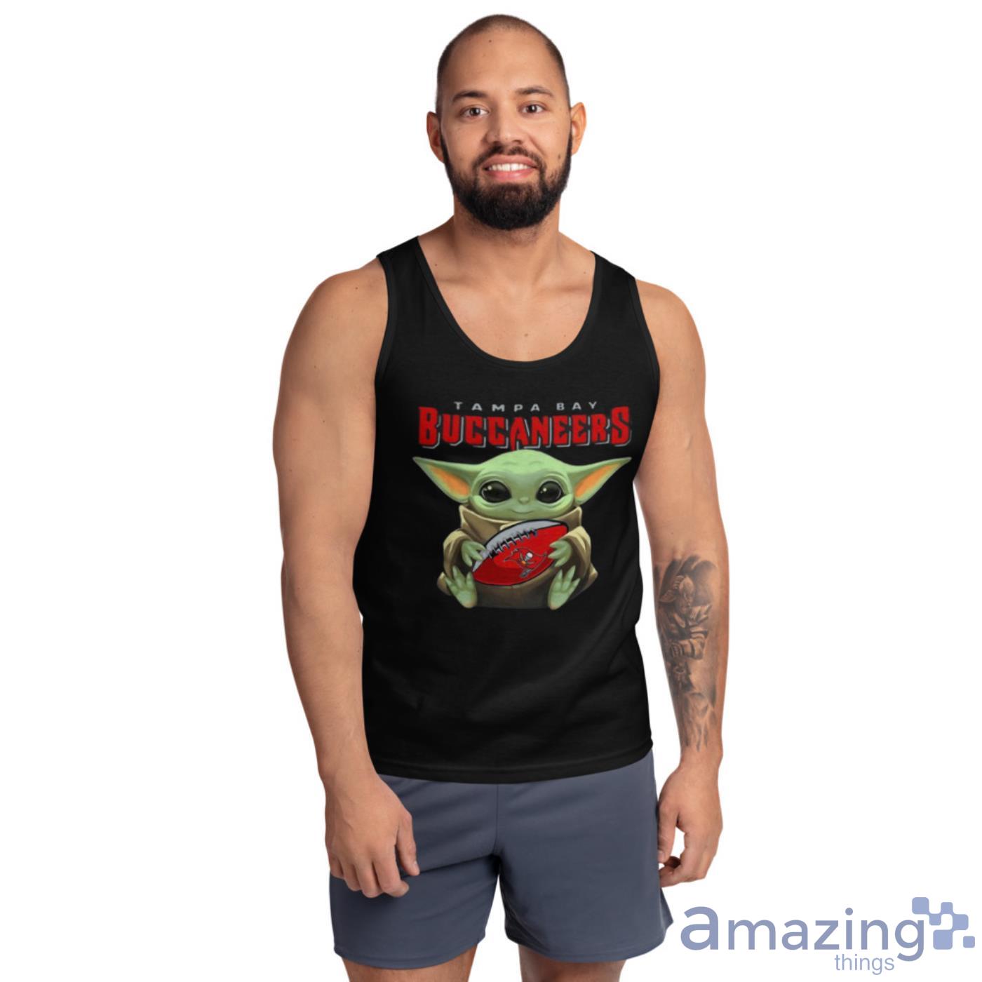 Baby Yoda Hug Tampa Bay Buccaneers Star Wars Mandalorian Shirt