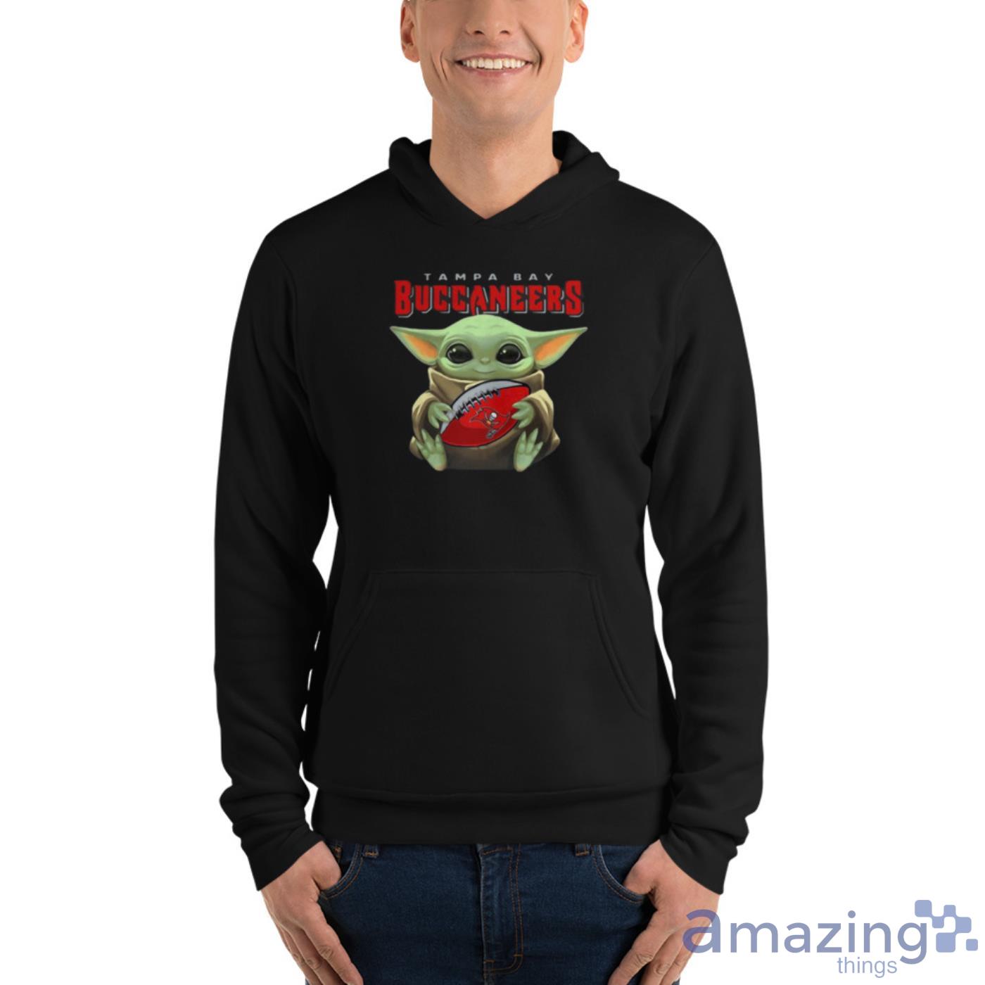 Baby Yoda Hug Tampa Bay Buccaneers Star Wars Mandalorian Shirt