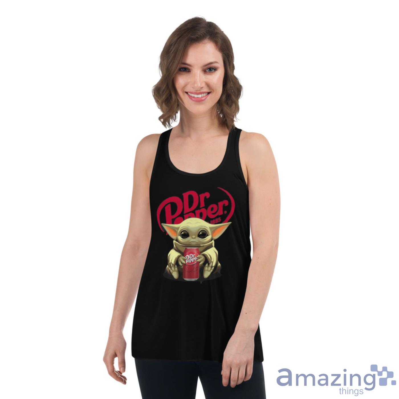 Baby Yoda Hugs Dr Pepper Can Star Wars Shirts image Baby Yoda Hugs Dr Pepper Can Star Wars Shirts