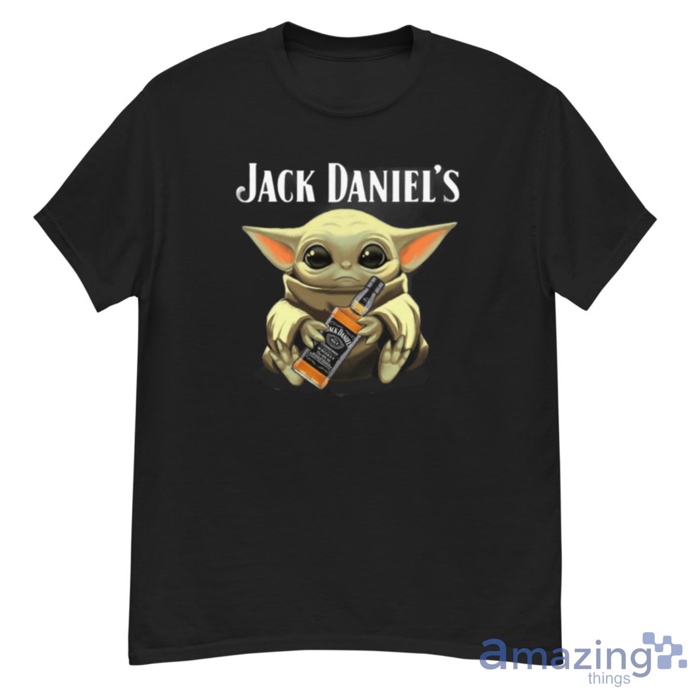Baby Yoda Hugs Jack Daniel’s Bottle Star Wars Shirts - G500 Men’s Classic T-Shirt