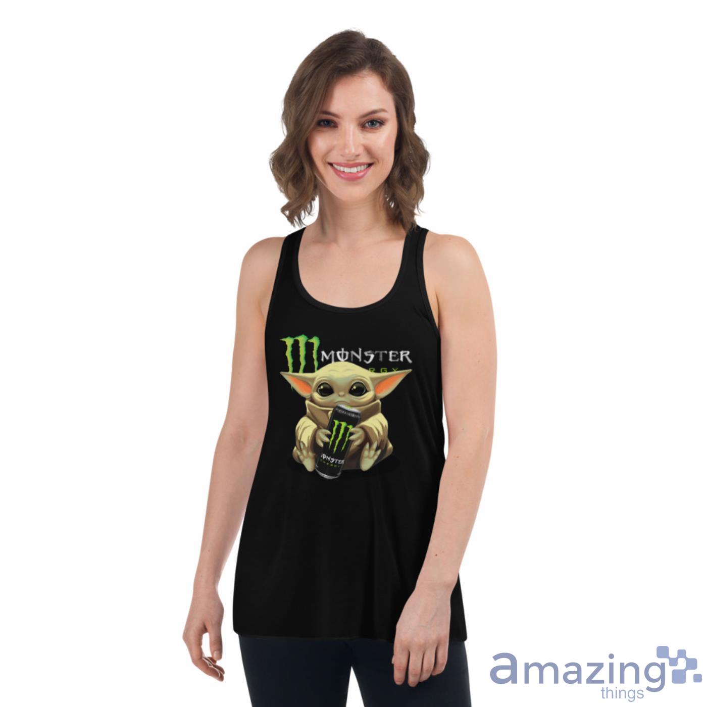 Baby Yoda Hugs Monster Energy Can Star Wars Shirts