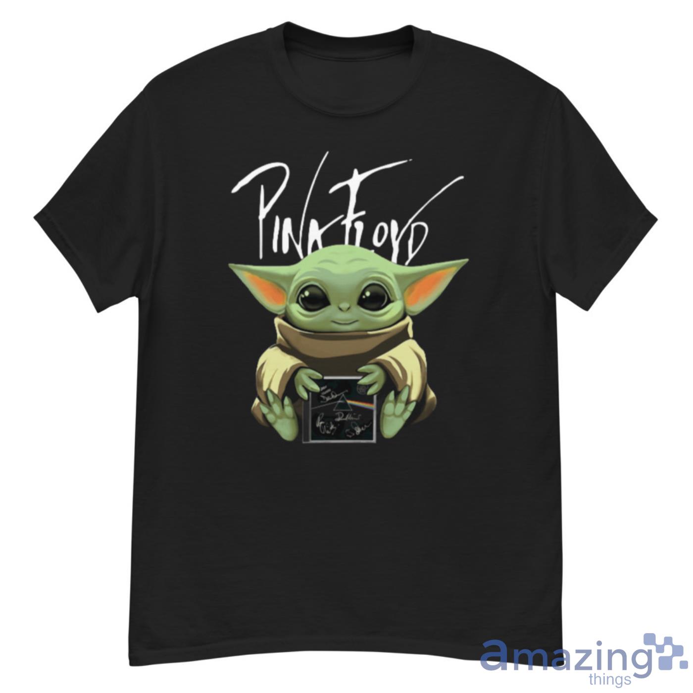 Official Baby Yoda Hug Pink Floyd Album Shirt - Thefirsttees