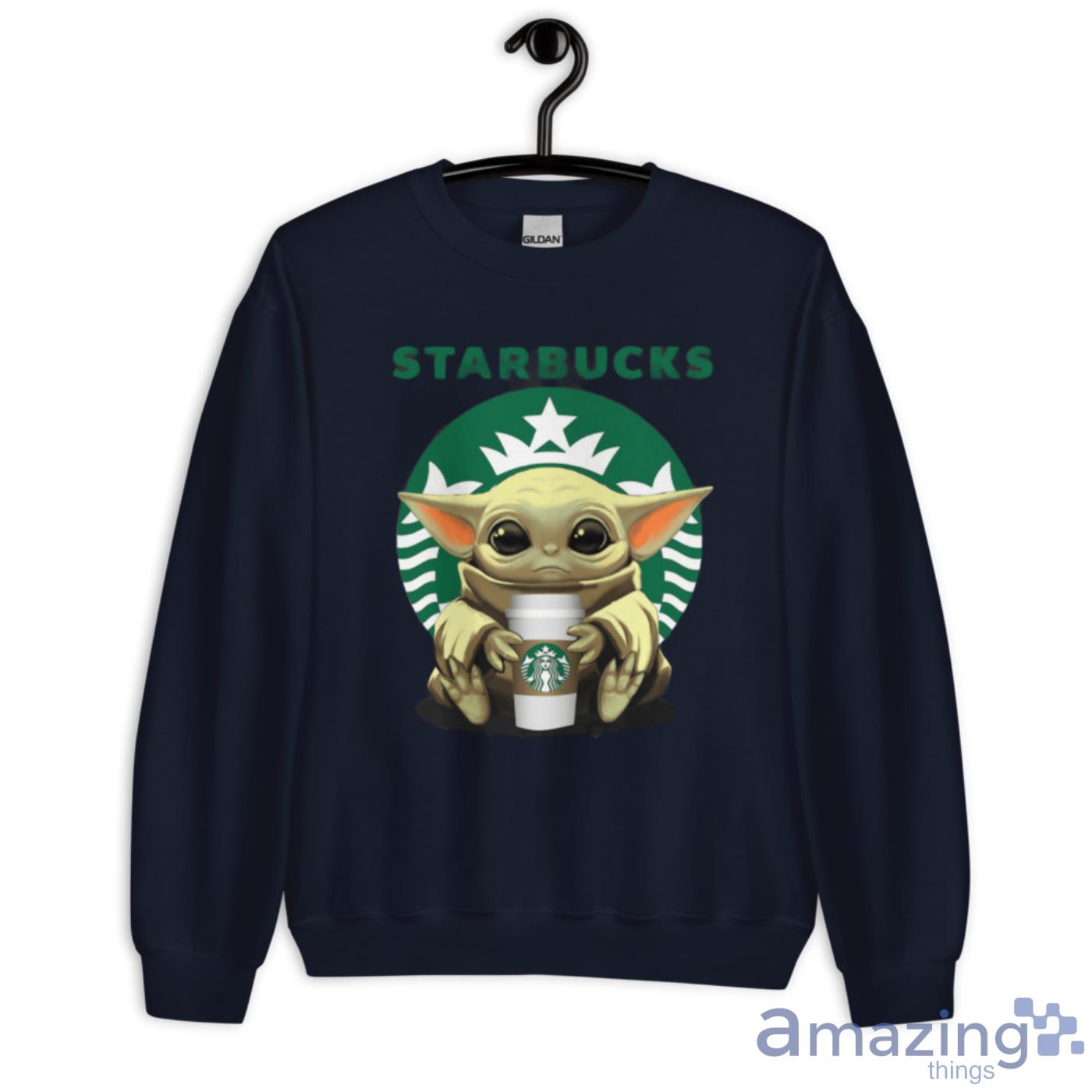 Baby Yoda hug Starbucks shirt, hoodie, sweater and v-neck t-shirt