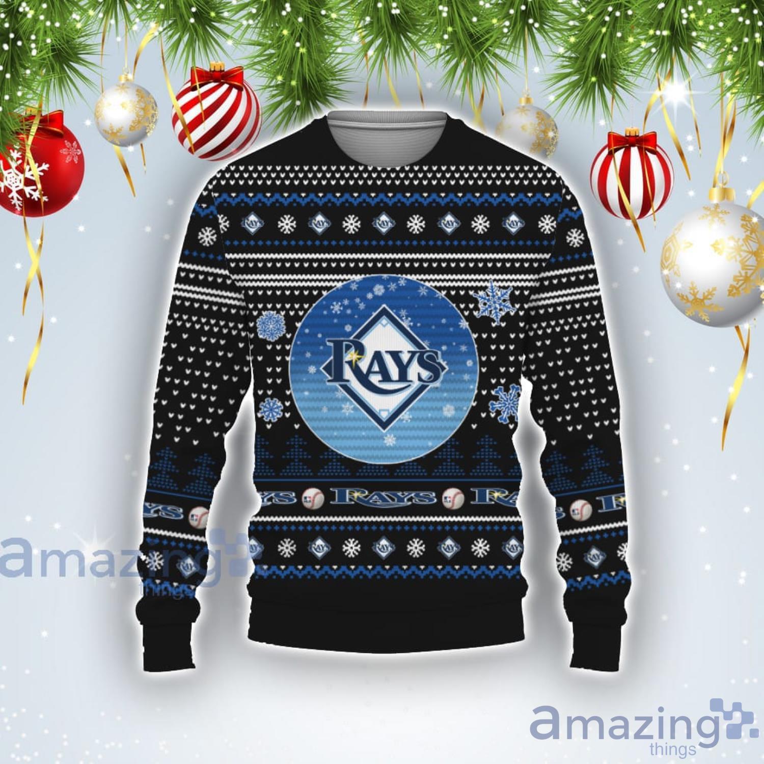 Baseball American Tampa Bay Rays Ugly Christmas Sweater Product Photo 1
