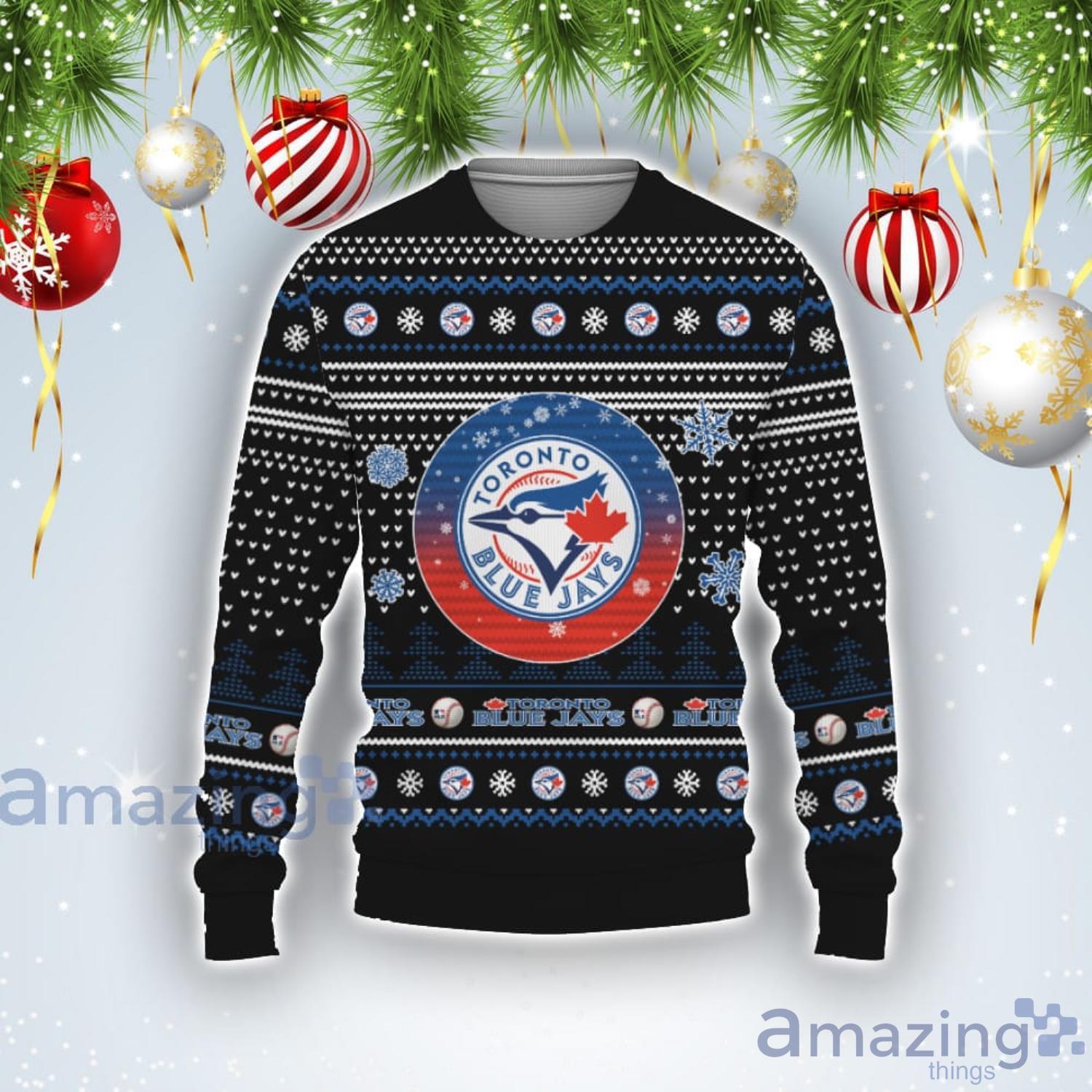 Blue jays 2024 ugly christmas sweater