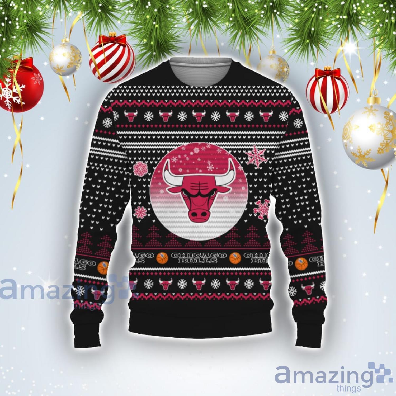 Basketball American Chicago Bulls Ugly Christmas Sweater Product Photo 1