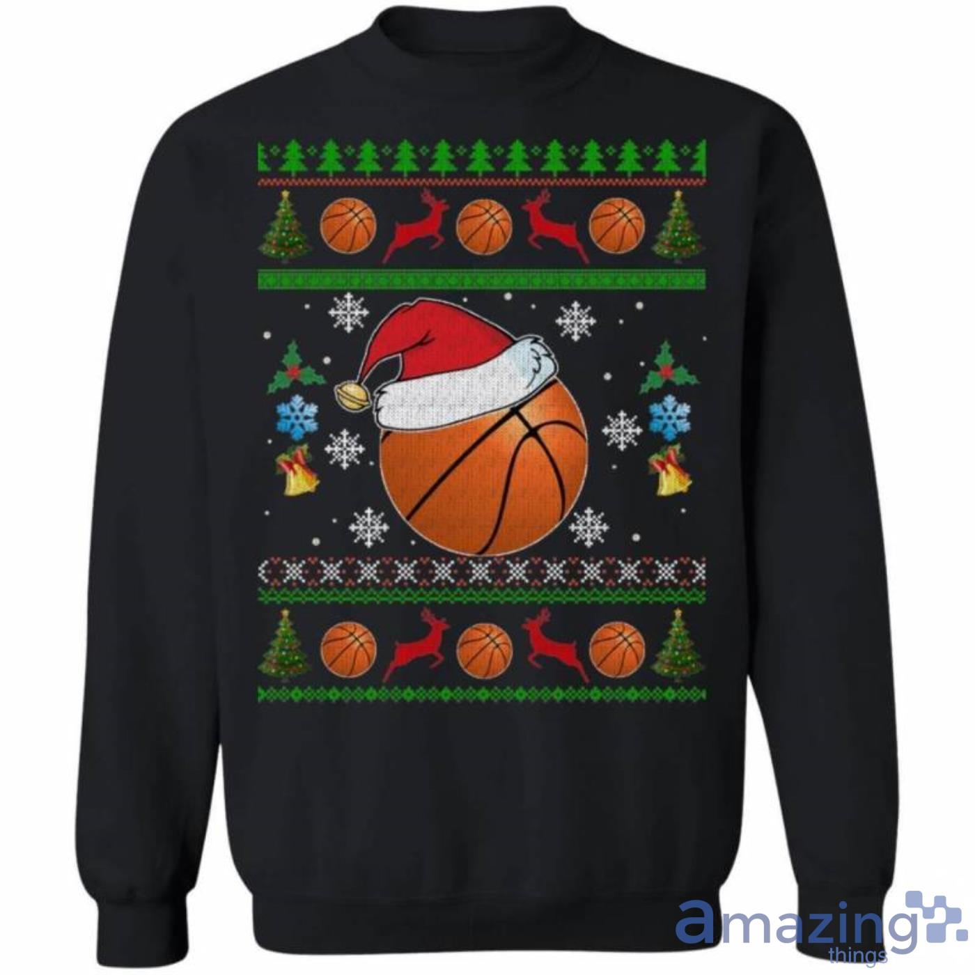 Basketball Ugly Sweater Style Sweatshirt Gift For Xmas Product Photo 1