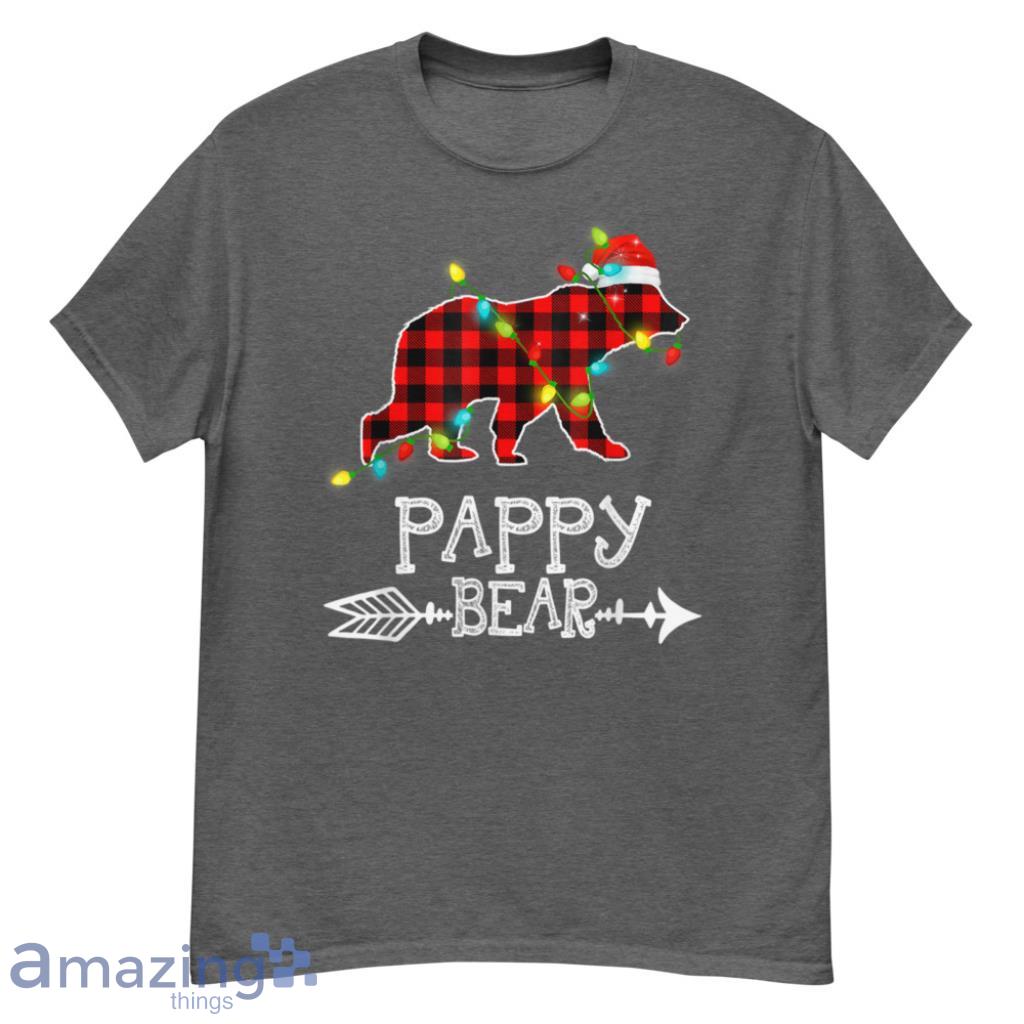 Bear Christmas Pajama Red Plaid Buffalo Family T-Shirt - G500 Men’s Classic T-Shirt-1