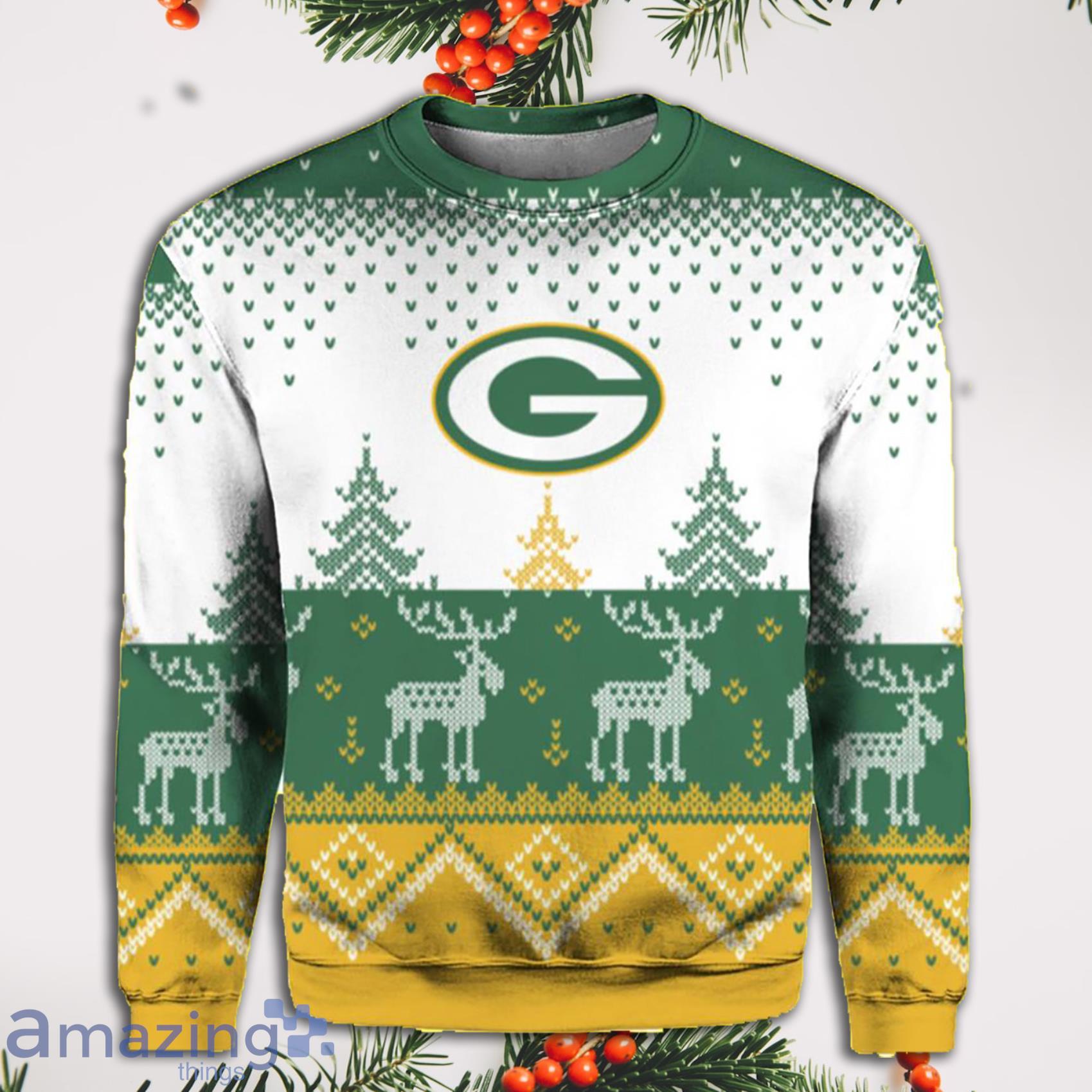 Green Bay Packers Big Logo 2021 Knit Ugly Pullover Christmas Sweater -  Q-Finder Trending Design T Shirt