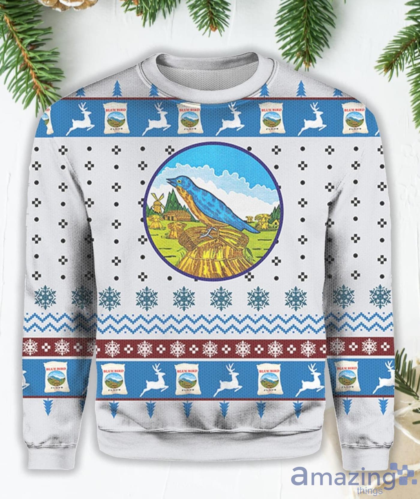 Bluebird Flour Native American Ugly Christmas Sweater Product Photo 1 Bluebird Flour Native American Ugly Christmas Sweater Product Photo 1