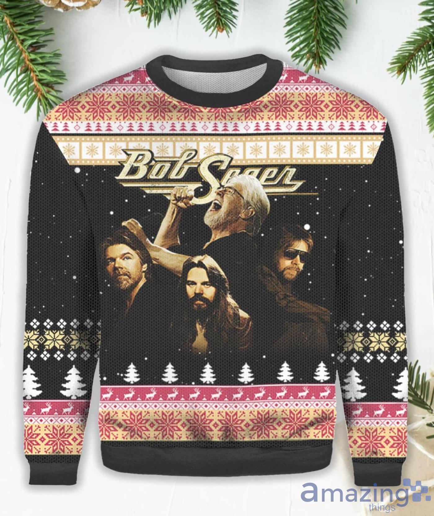 Bob Seger Thank You For The Memories Rock And Roll Lovers Ugly Sweater Product Photo 1