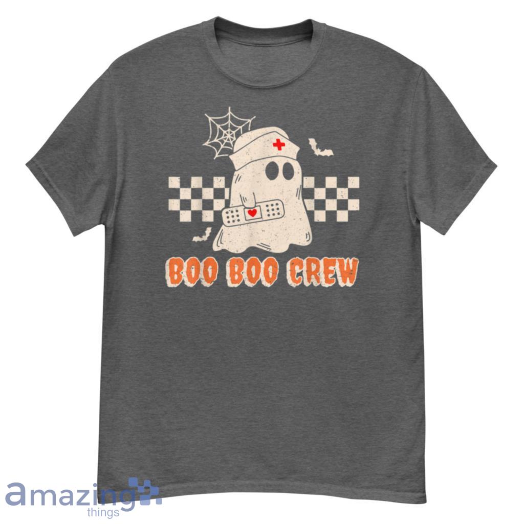 Boo Crew Nurse Halloween Ghost Costume Nursing T-Shirt - G500 Men’s Classic T-Shirt-1