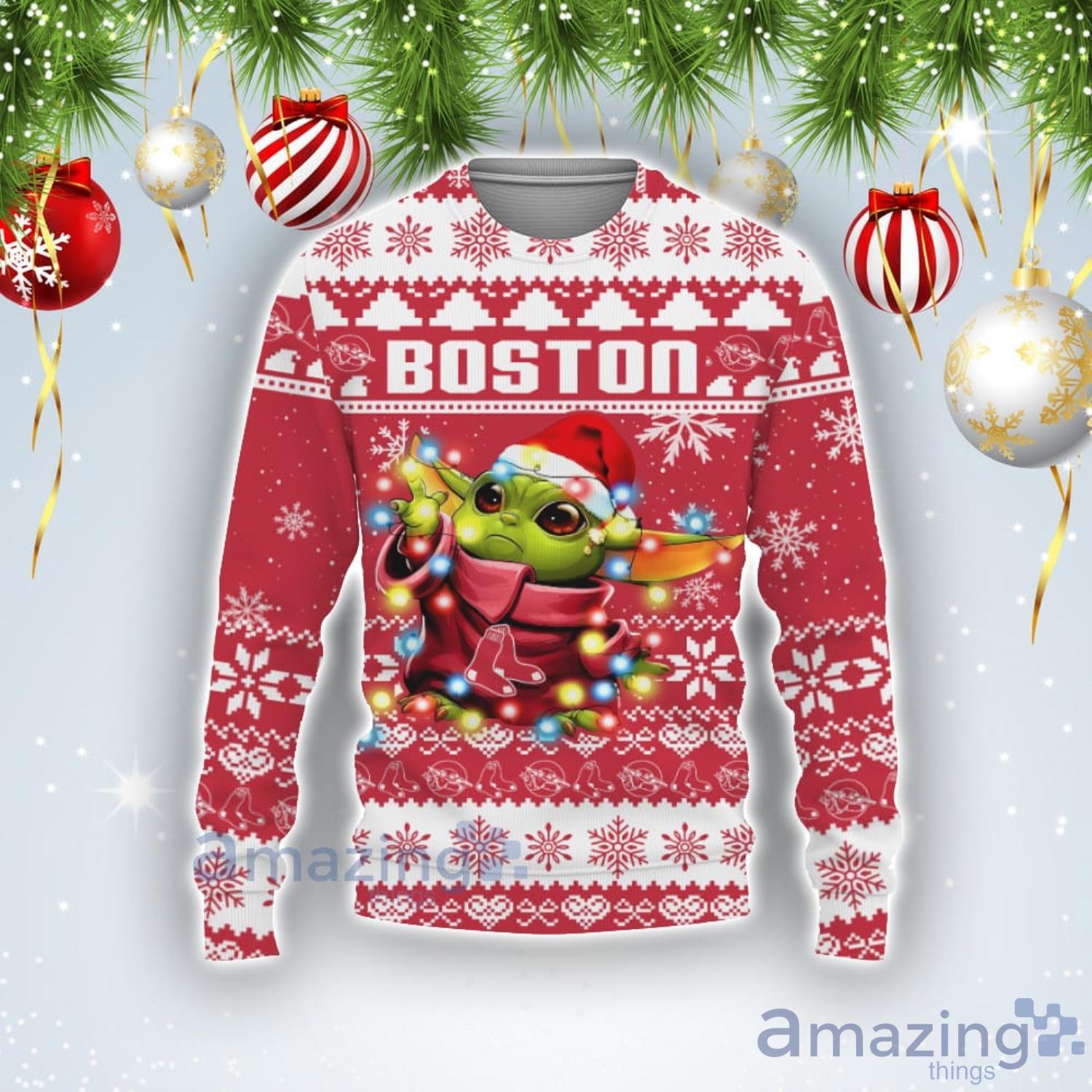 Houston Texans Baby Groot And Grinch NFL Ugly Christmas Sweater - Tagotee