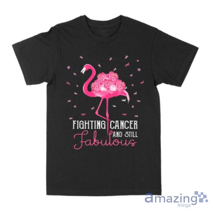 Breast Cancer Flamingo T-shirt Product Photo 1