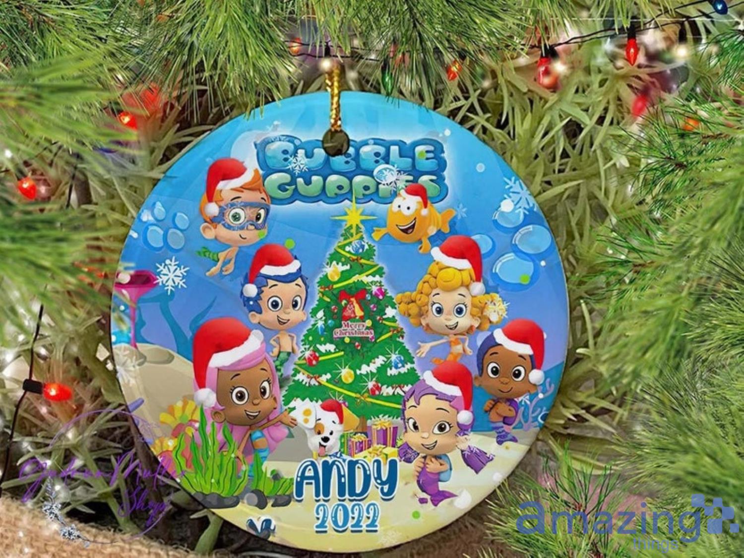 Bubble Guppies Chirstmas Ornament Bubble Guppies Christmas Gift image Bubble Guppies Chirstmas Ornament Bubble Guppies Christmas Gift Product Photo 2