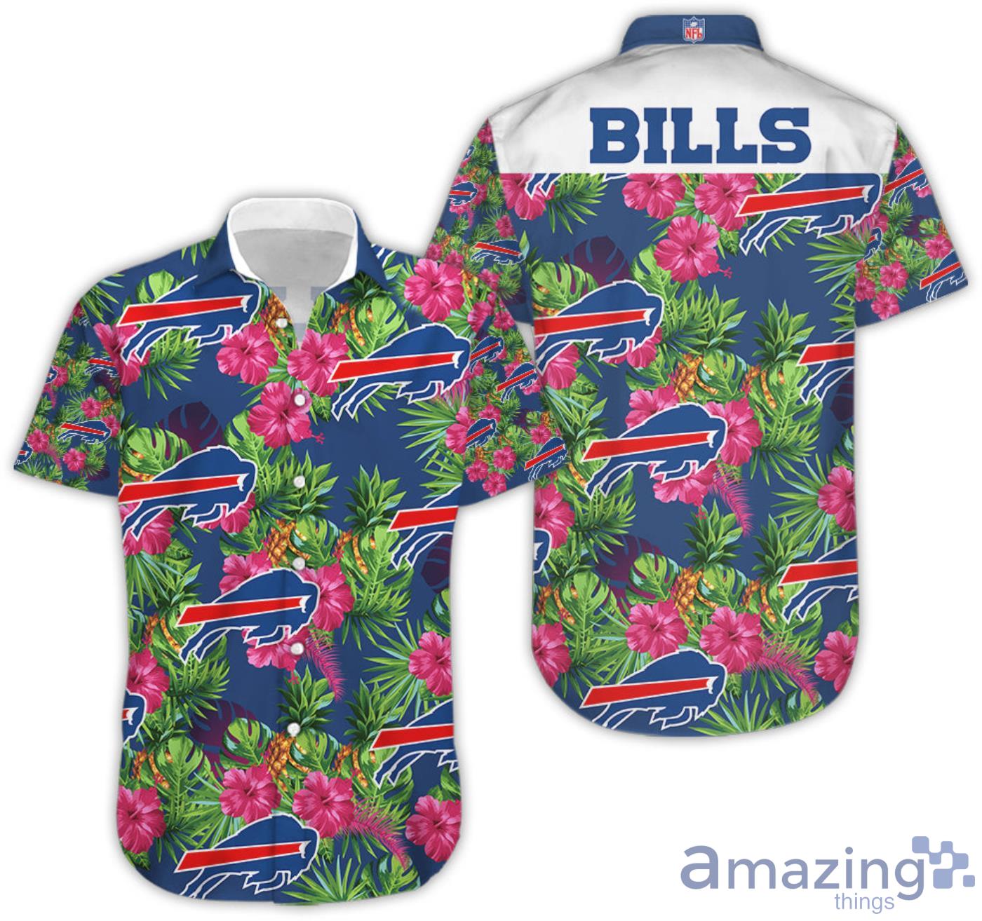 Buffalo Bills Hawaiian Shirt Product Photo 1