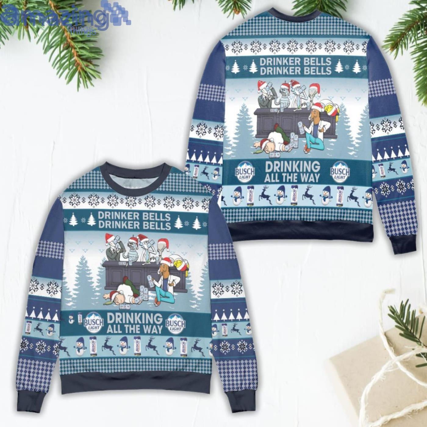 Busch Light Drinker Bell Drinker Bell Ugly Christmas Sweater Product Photo 1 Busch Light Drinker Bell Drinker Bell Ugly Christmas Sweater Product Photo 1