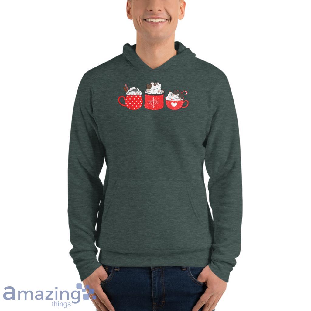 Cat Cute Meow For Cat Lover Christmas Shirt image Cat Cute Meow For Cat Lover Christmas Shirt - Unisex Fleece Pullover Hoodie-1