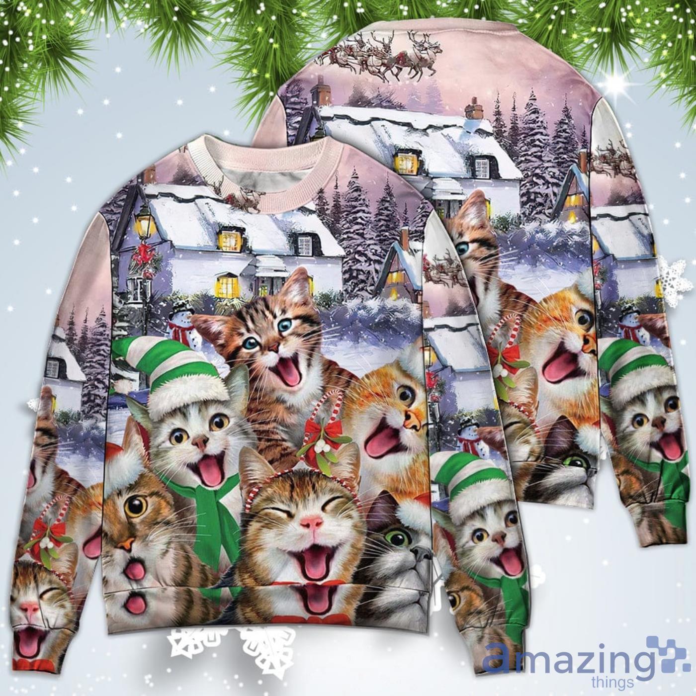 Cat I'm The Only One You Need Christmas Sweatshirt Sweater Product Photo 1