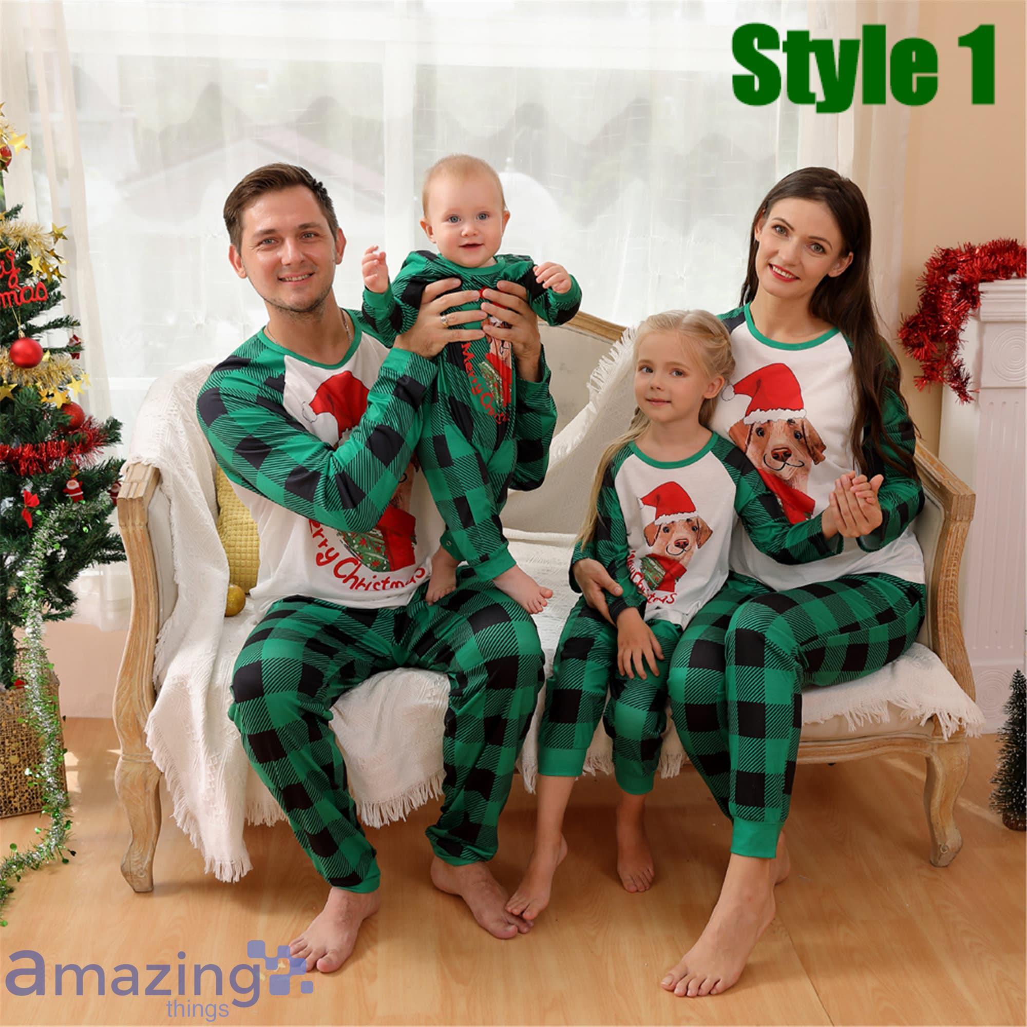 Christmas Dog Merry Christmas Matching Family Pajamas Product Photo 1