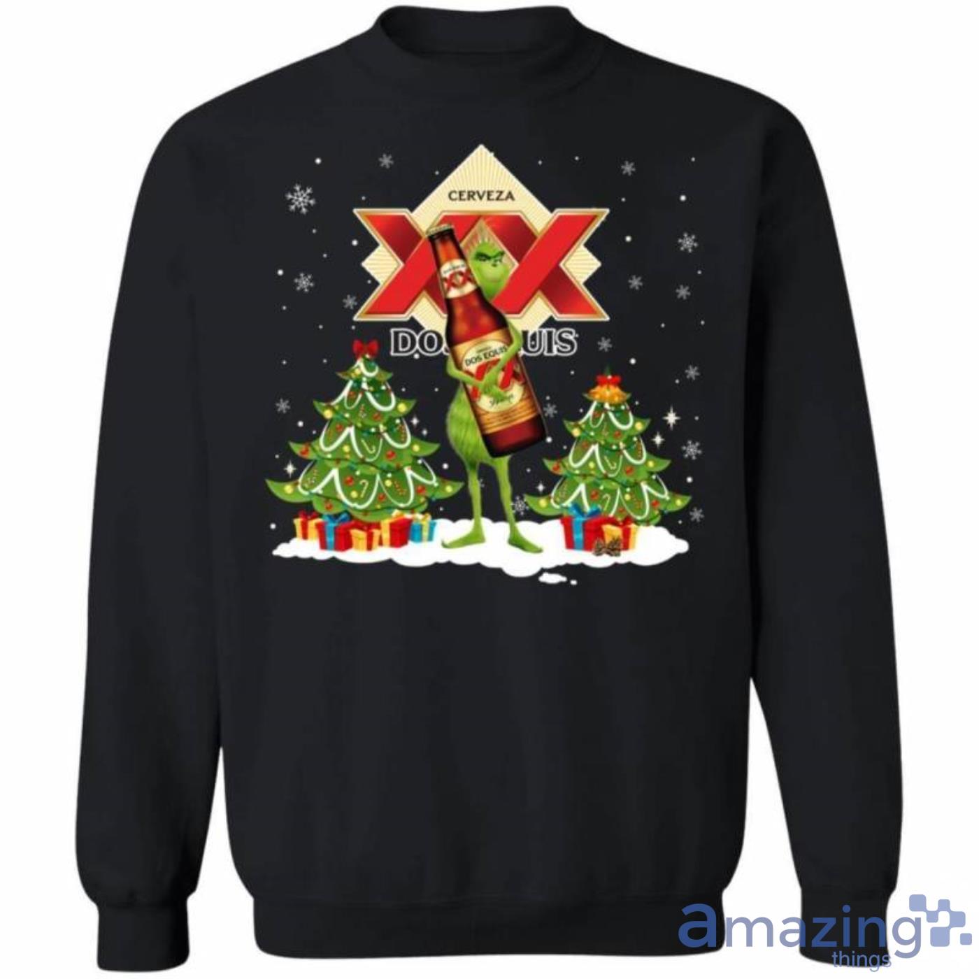 Christmas Ginch Sweater Grinch Hold Dos Equis Funny Christmas Sweatshirt Product Photo 1