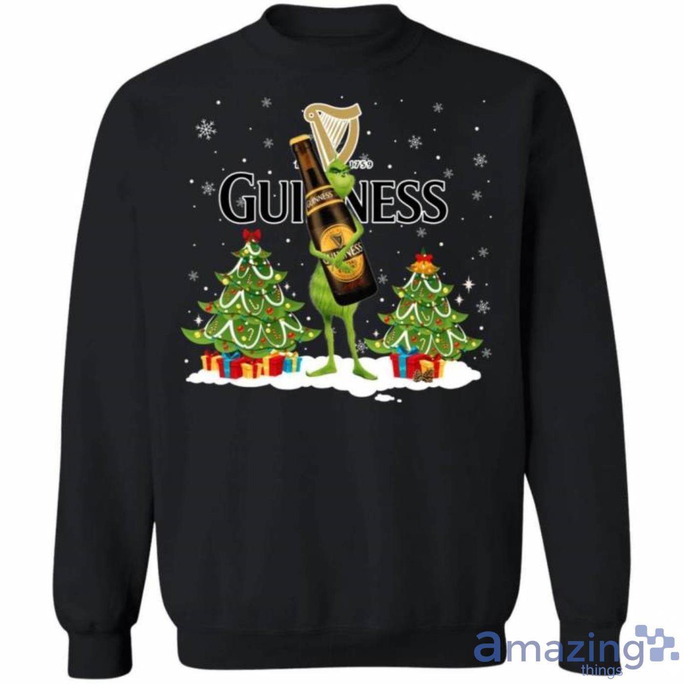 Christmas Ginch Sweater Grinch Hold Guinness Funny Christmas Sweatshirt Product Photo 1