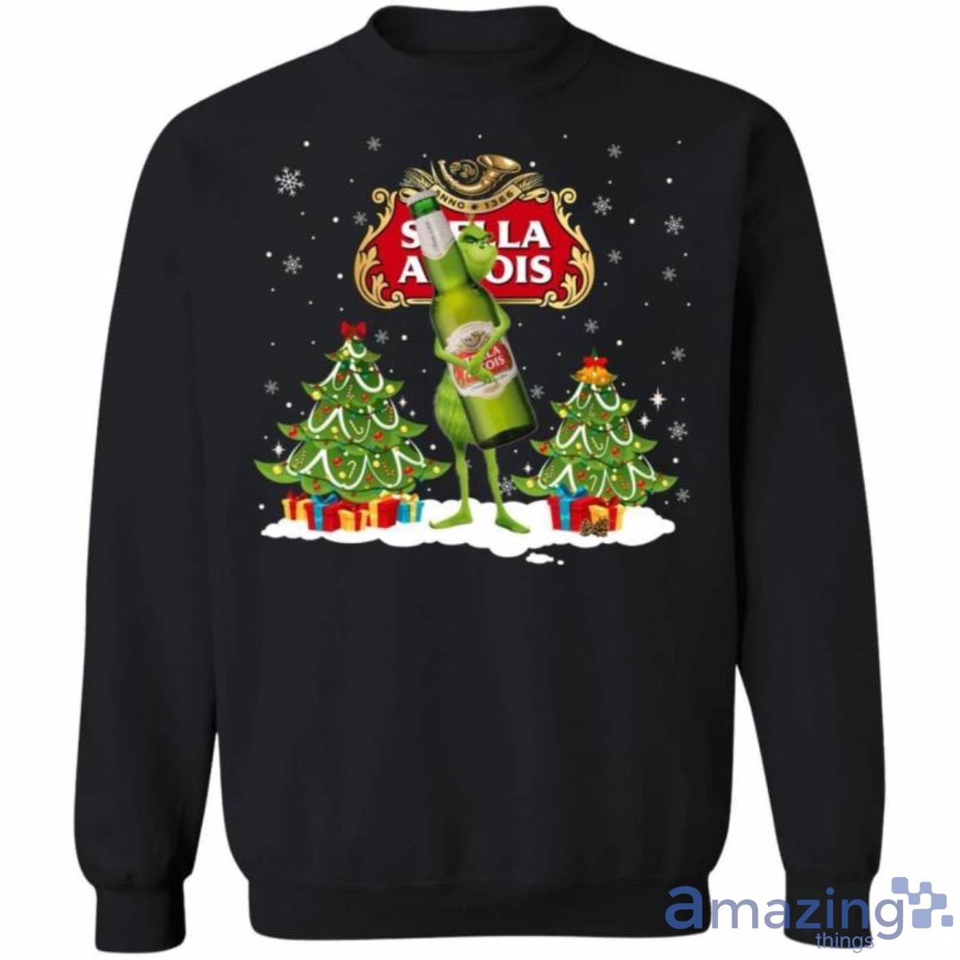 Christmas Ginch Sweater Grinch Hold Stella Artois Funny Christmas Sweatshirt Product Photo 1
