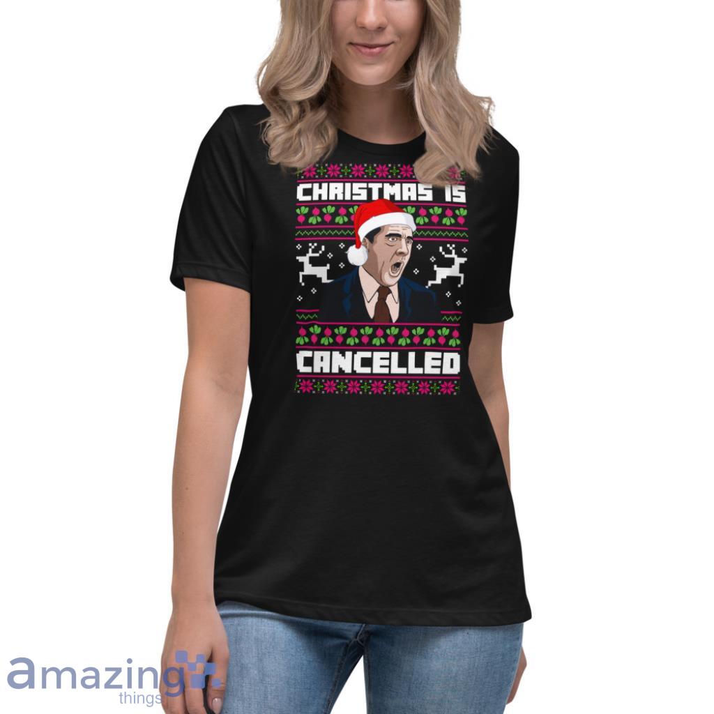 Michael Scott Christmas is Cancelled Sweater - Express your unique style  with BoxBoxShirt