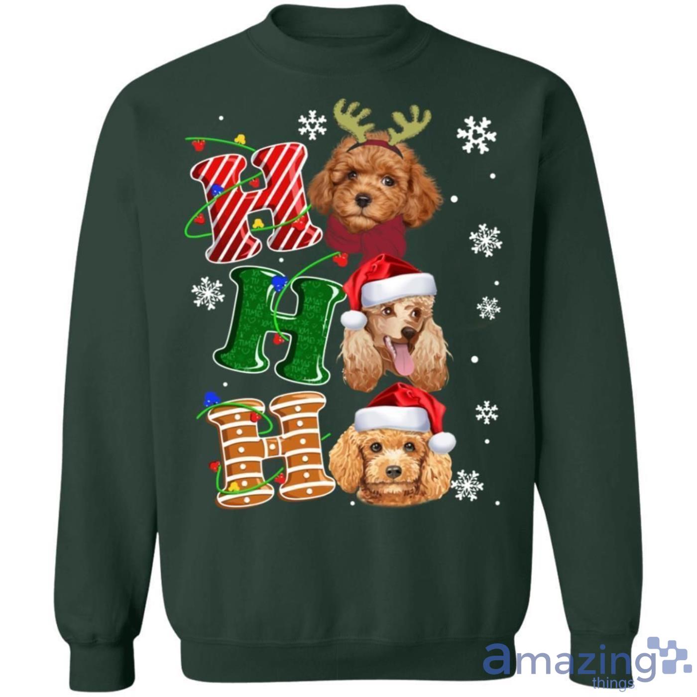 Poodle christmas clearance jumper