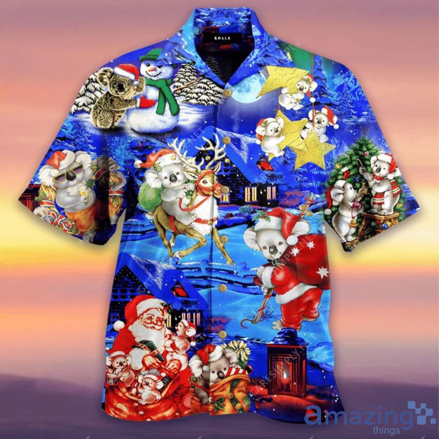 Christmas Santa Cute Koala Christmas Hawaiian Shirt Product Photo 1