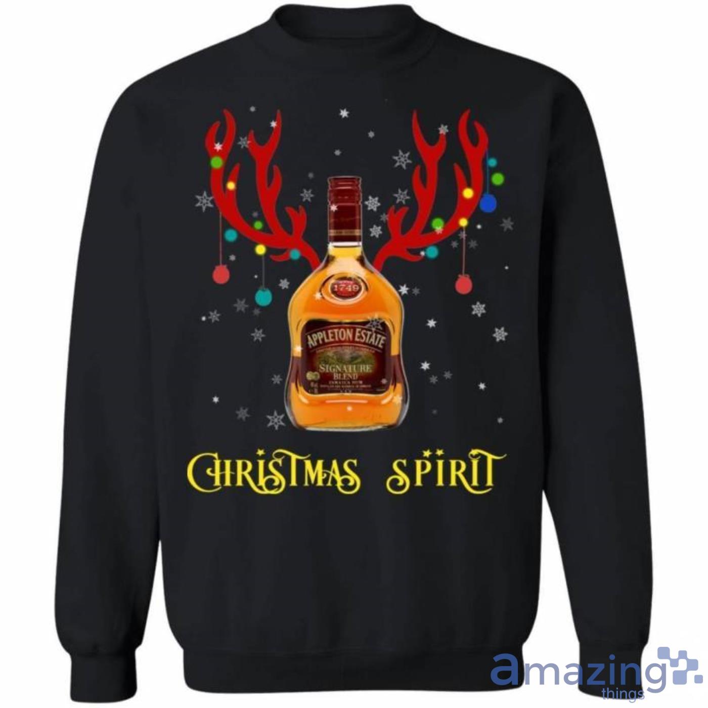 Christmas Sweater Appleton Christmas Spirit Reindeer Rum Christmas Sweatshirt Product Photo 1