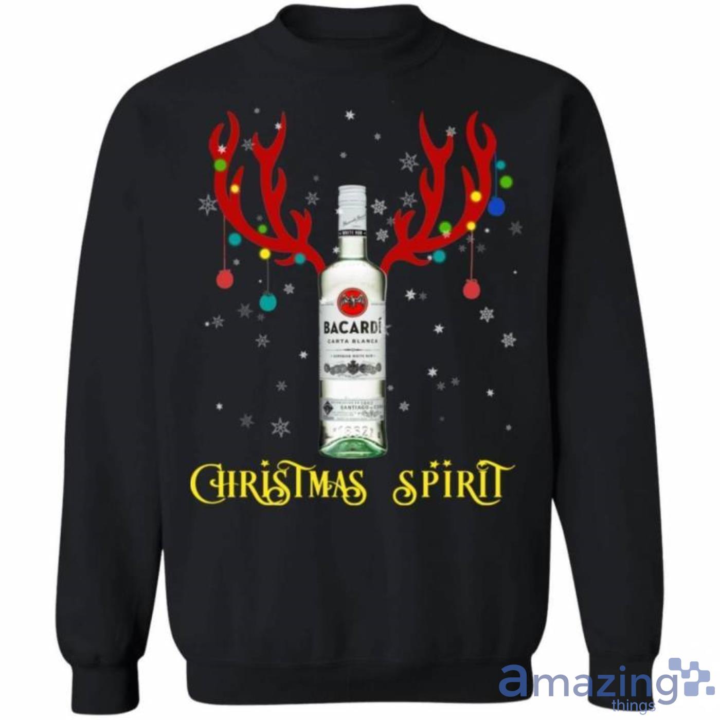 Christmas Sweater Bacardi Christmas Spirit Reindeer Rum Christmas Sweatshirt Product Photo 1