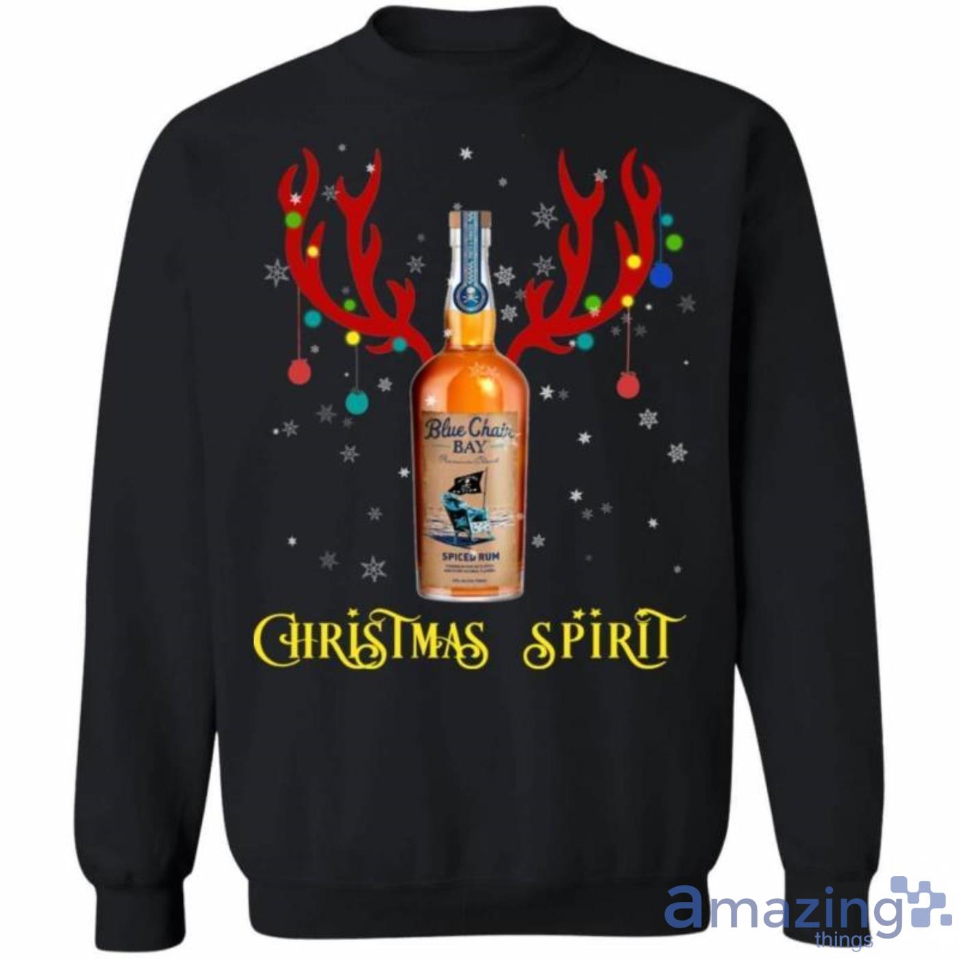 Christmas Sweater Blue Chair Bay Christmas Spirit Reindeer Rum Christmas Sweatshirt Product Photo 1