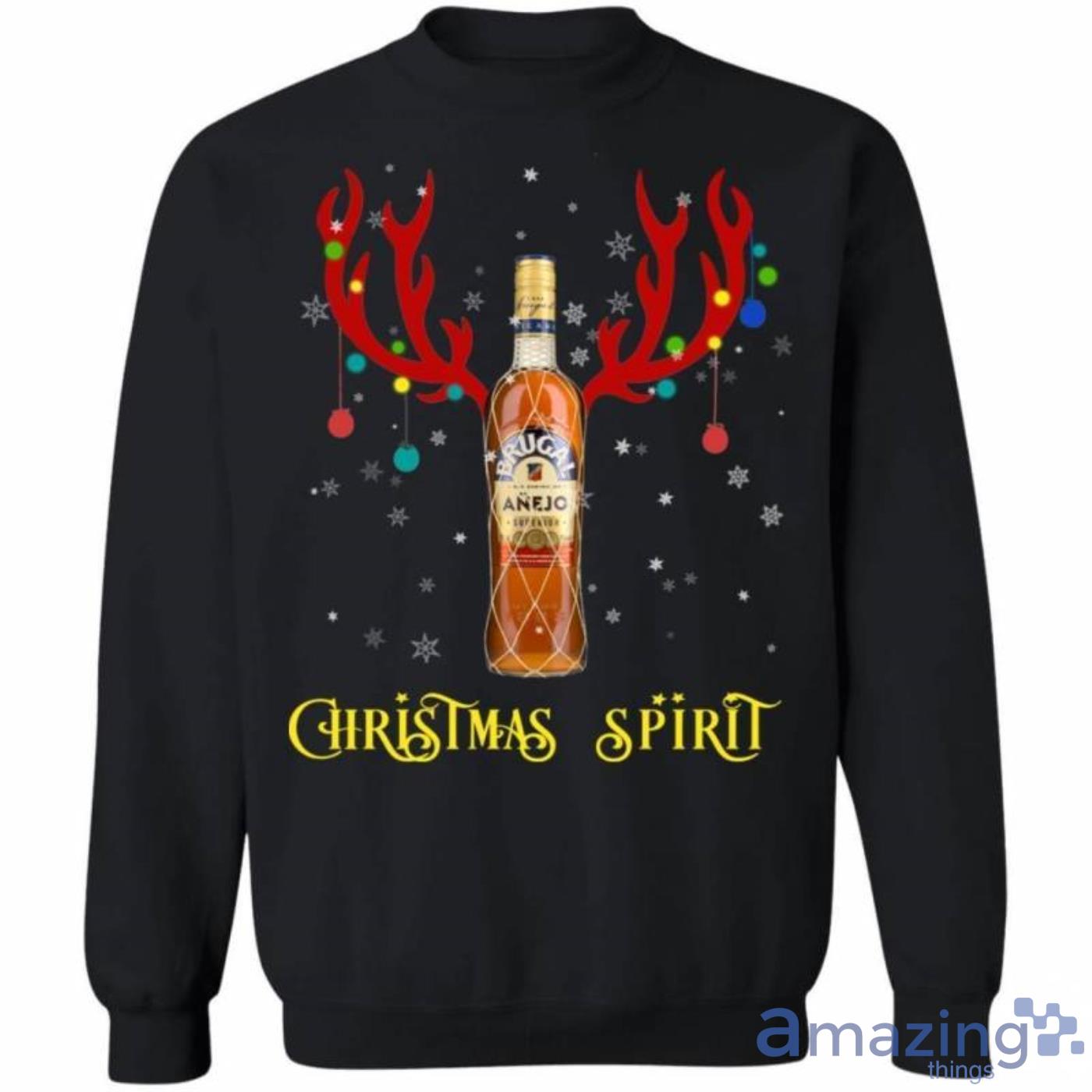 Christmas Sweater Brugal Christmas Spirit Reindeer Rum Christmas Sweatshirt Product Photo 1