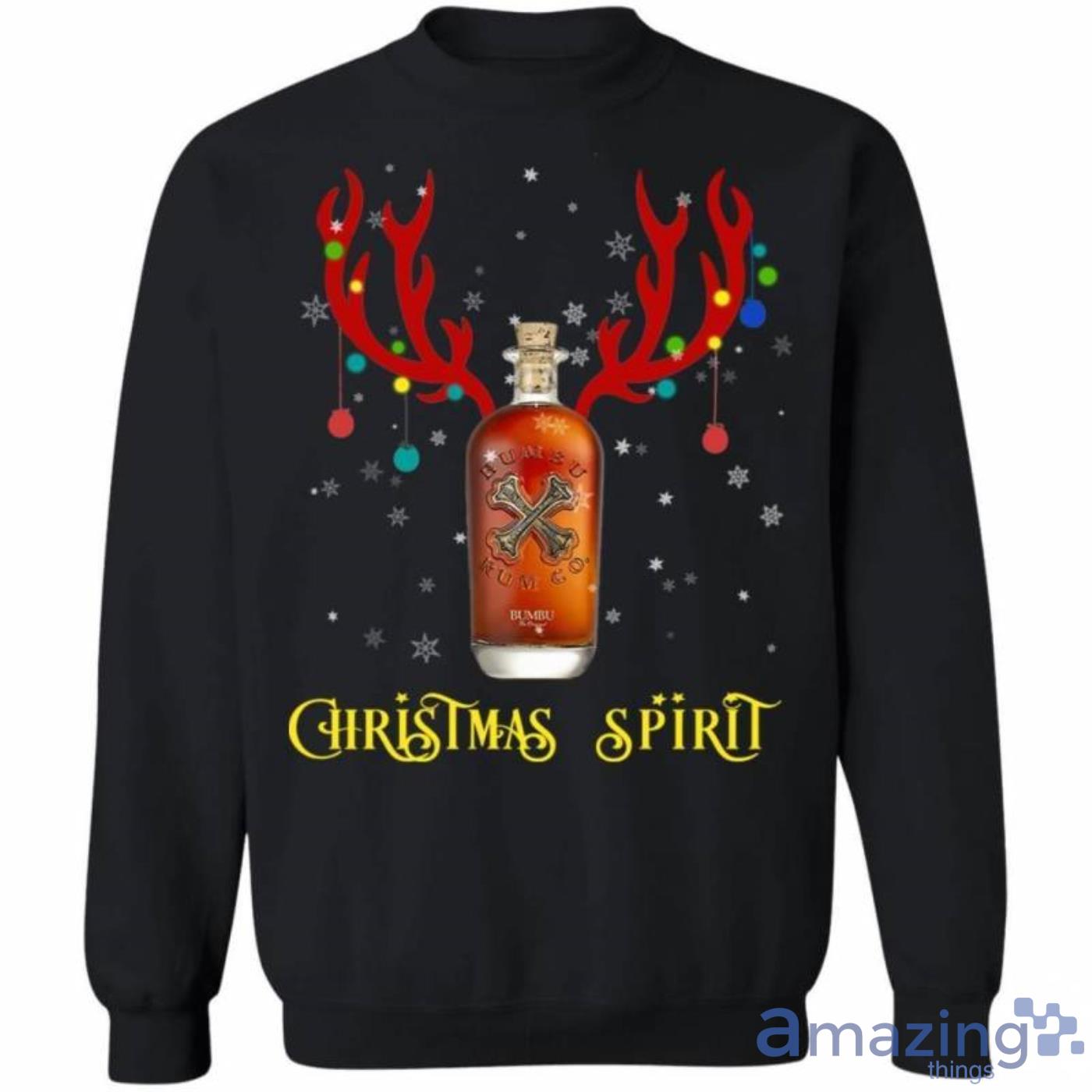 Christmas Sweater Bumbu Christmas Spirit Reindeer Rum Christmas Sweatshirt Product Photo 1
