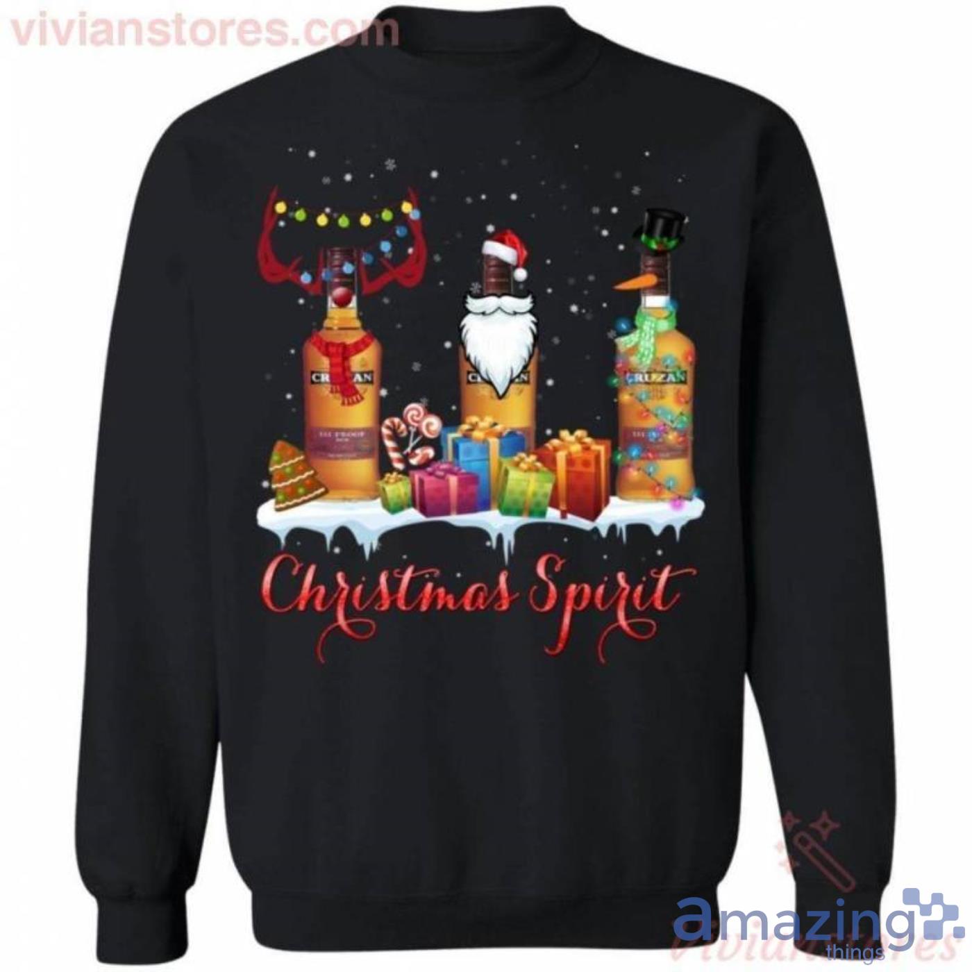 Christmas Sweater Cruzan Christmas Spirit Rum Xmas Christmas Sweatshirt Product Photo 1