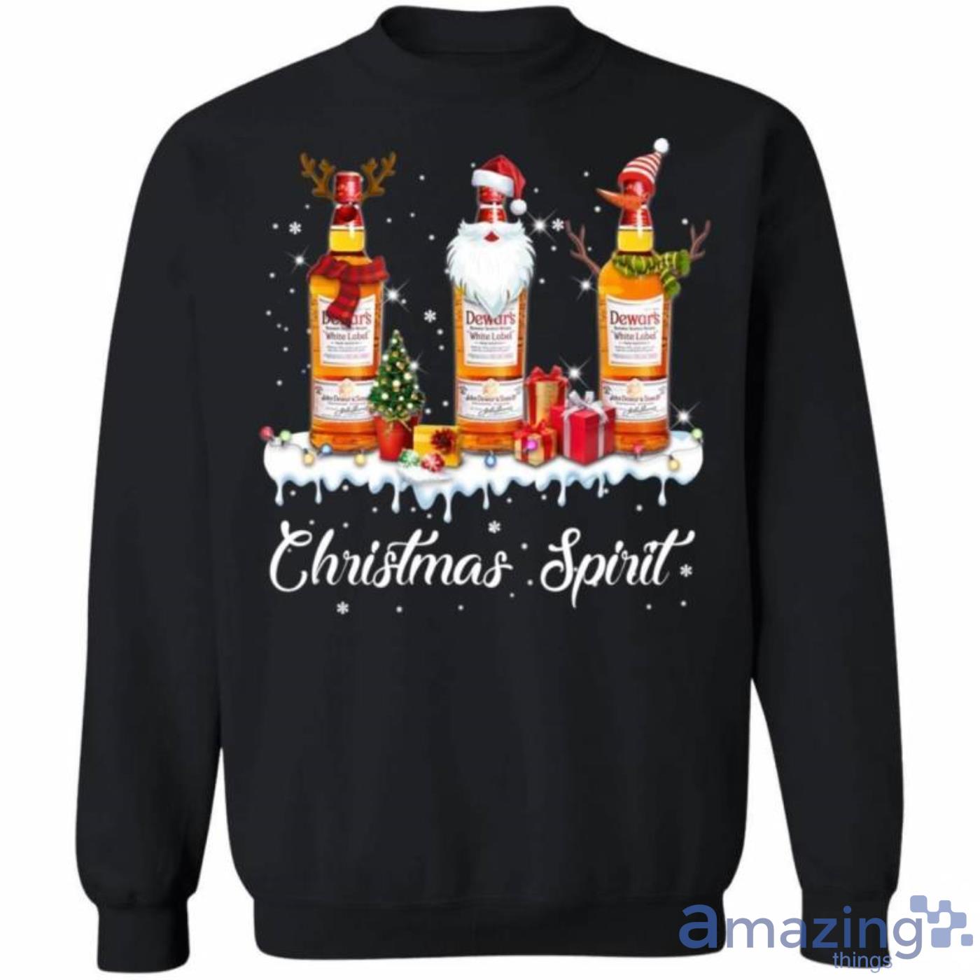 Christmas Sweater Dewar' Christmas Spirit Whisky Christmas Sweatshirt Best Xmas Gifts Product Photo 1