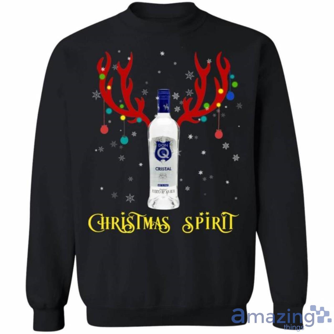 Christmas Sweater Don Q Christmas Spirit Reindeer Rum Christmas Sweatshirt Product Photo 1