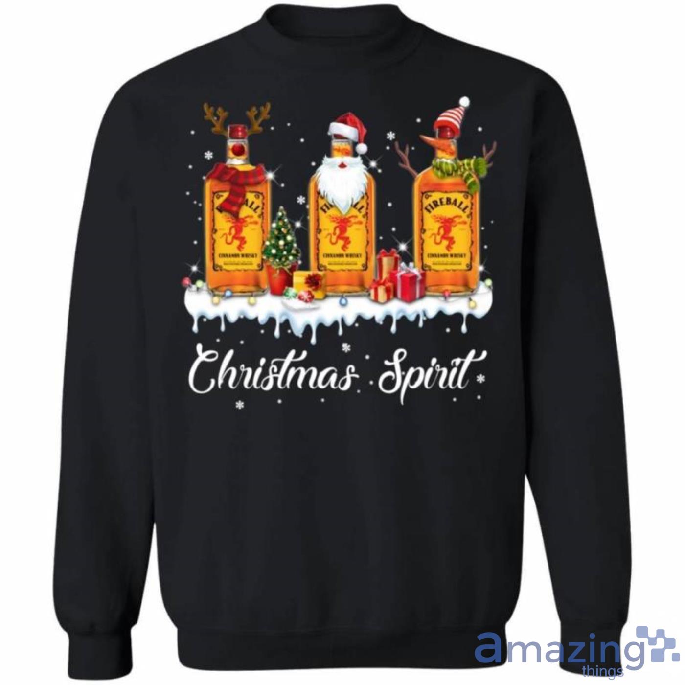 Christmas Sweater Fireball Christmas Spirit Whisky Christmas Sweatshirt Best Xmas Gifts Product Photo 1 Christmas Sweater Fireball Christmas Spirit Whisky Christmas Sweatshirt Best Xmas Gifts Product Photo 1