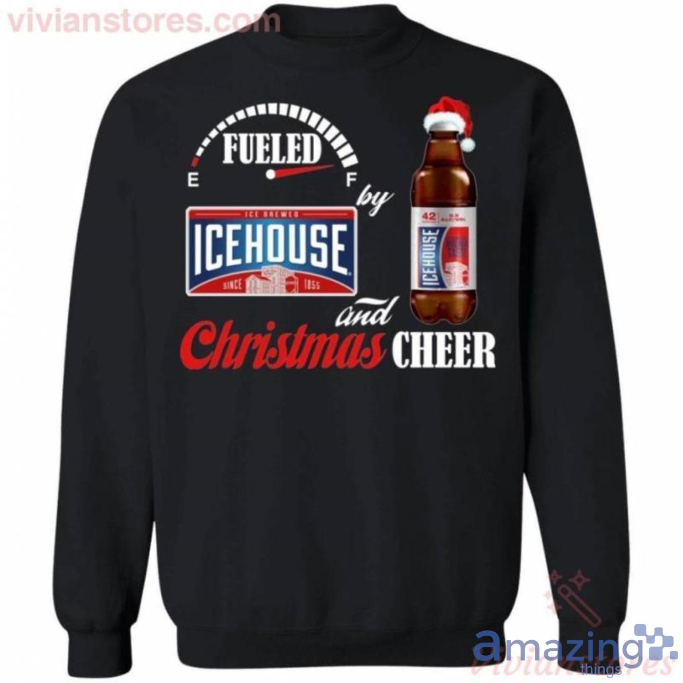 Christmas Sweater Fueled By Icehouse And Christmas Cheer Beer Christmas Sweatshirt Best Xmas Gifts Product Photo 1