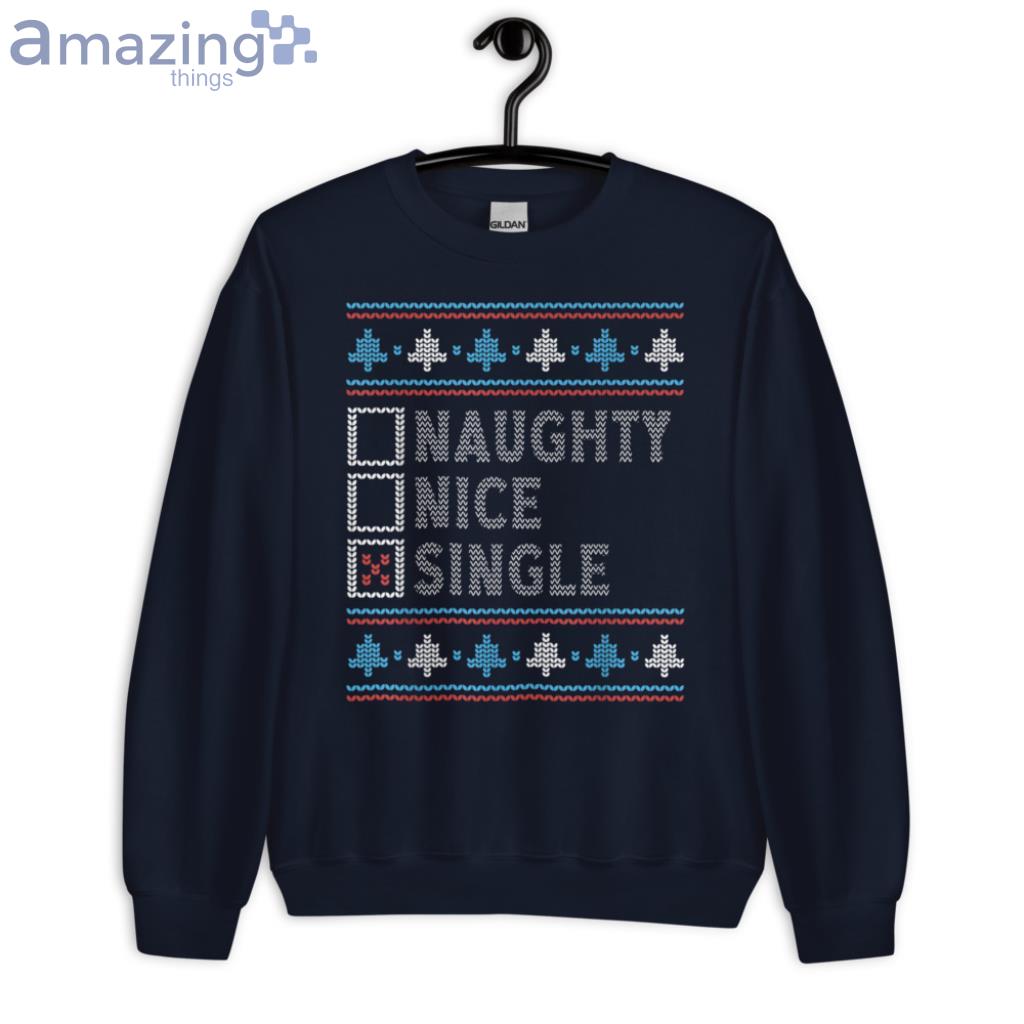 Christmas Sweater Naughty Nice Single Sweatshirts - 1-Unisex Crewneck Sweatshirt-1