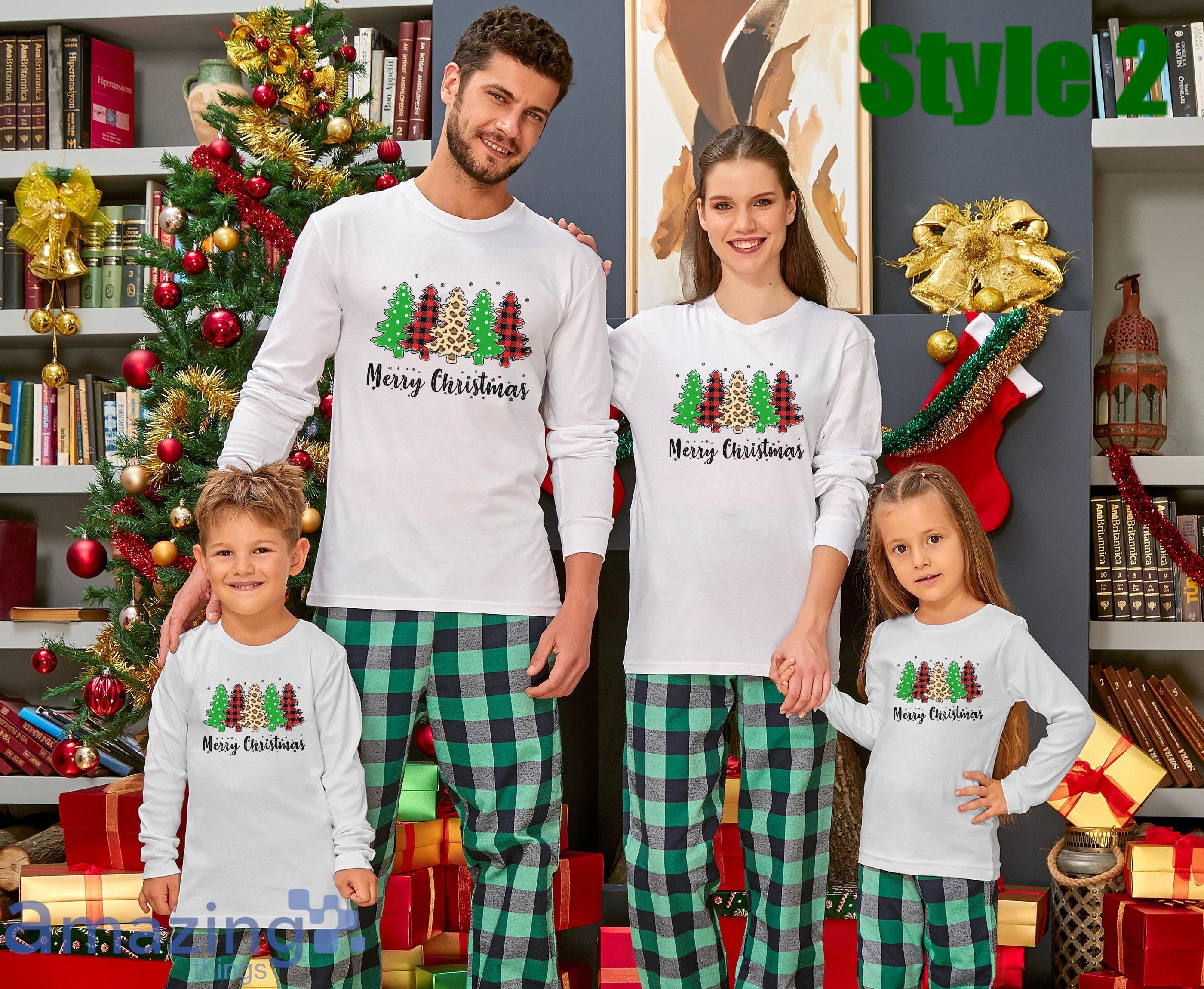 Christmas Tree Merry Christmas Matching Family Pajamas Product Photo 2