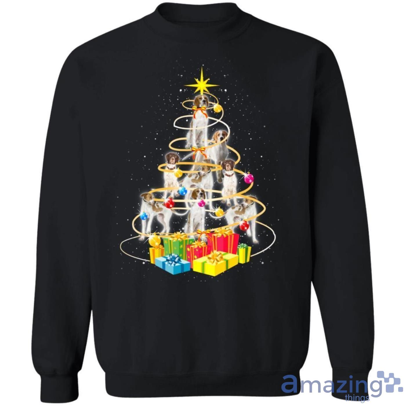 Christmas Tree Pointer Dog Christmas Sweatshirt Product Photo 1