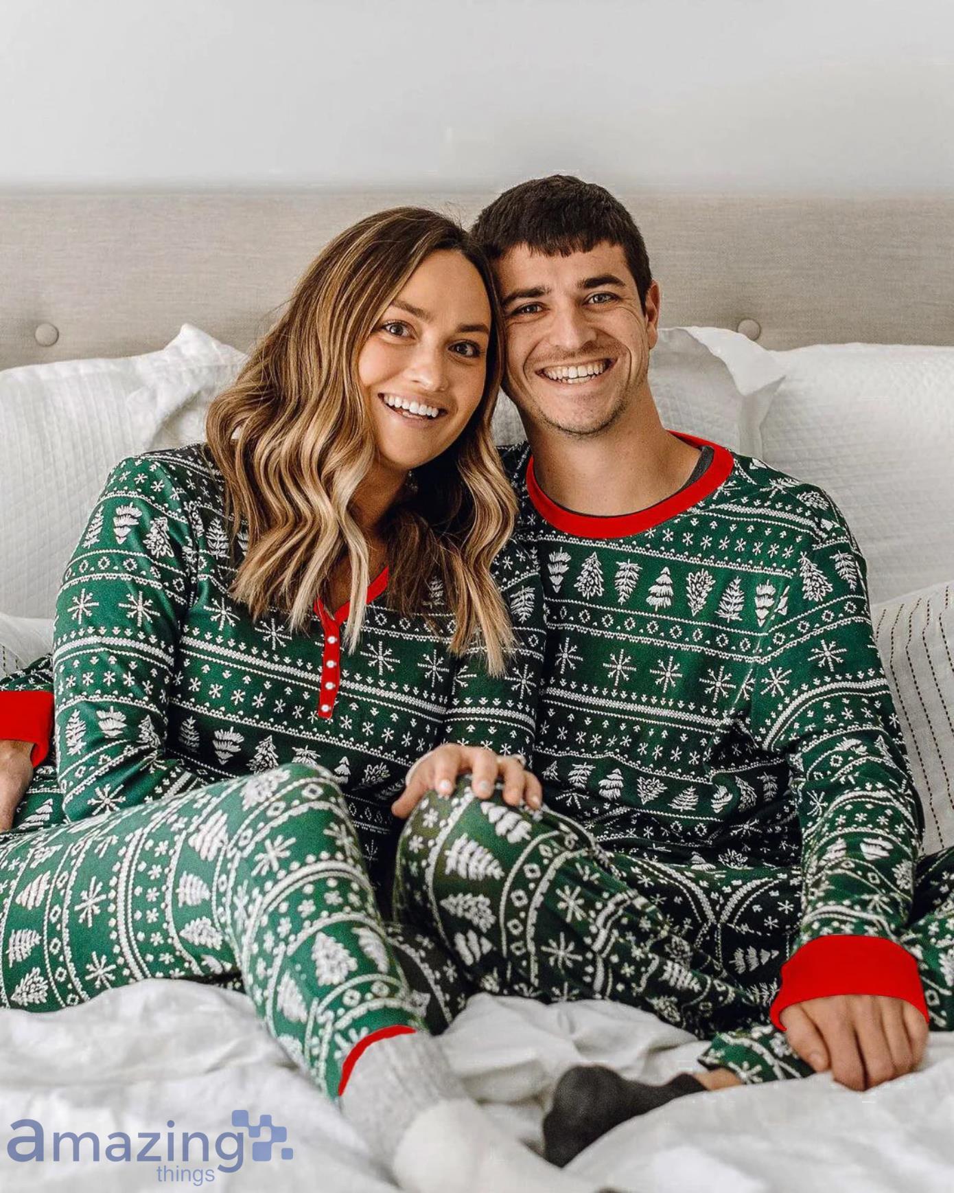 Christmas Ugly Sweater Pattern Christmas Matching Family Pajamas Product Photo 1