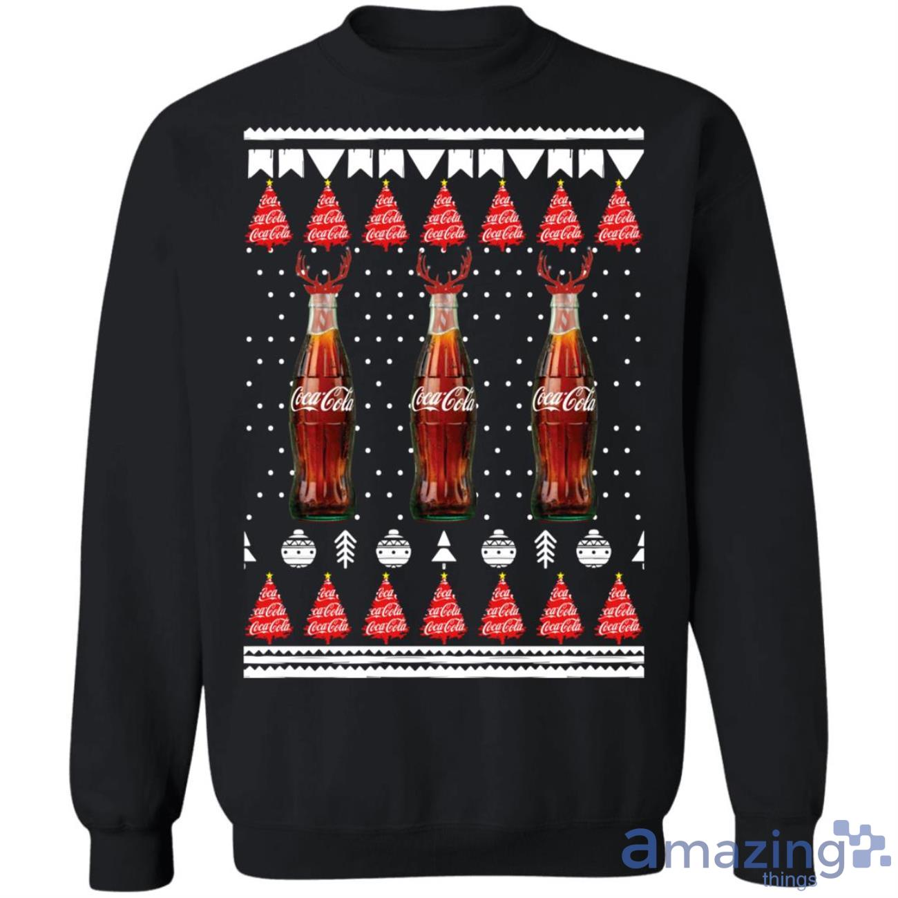 Coca Cola Bottles Funny Christmas Tree Sweatshirt Product Photo 1