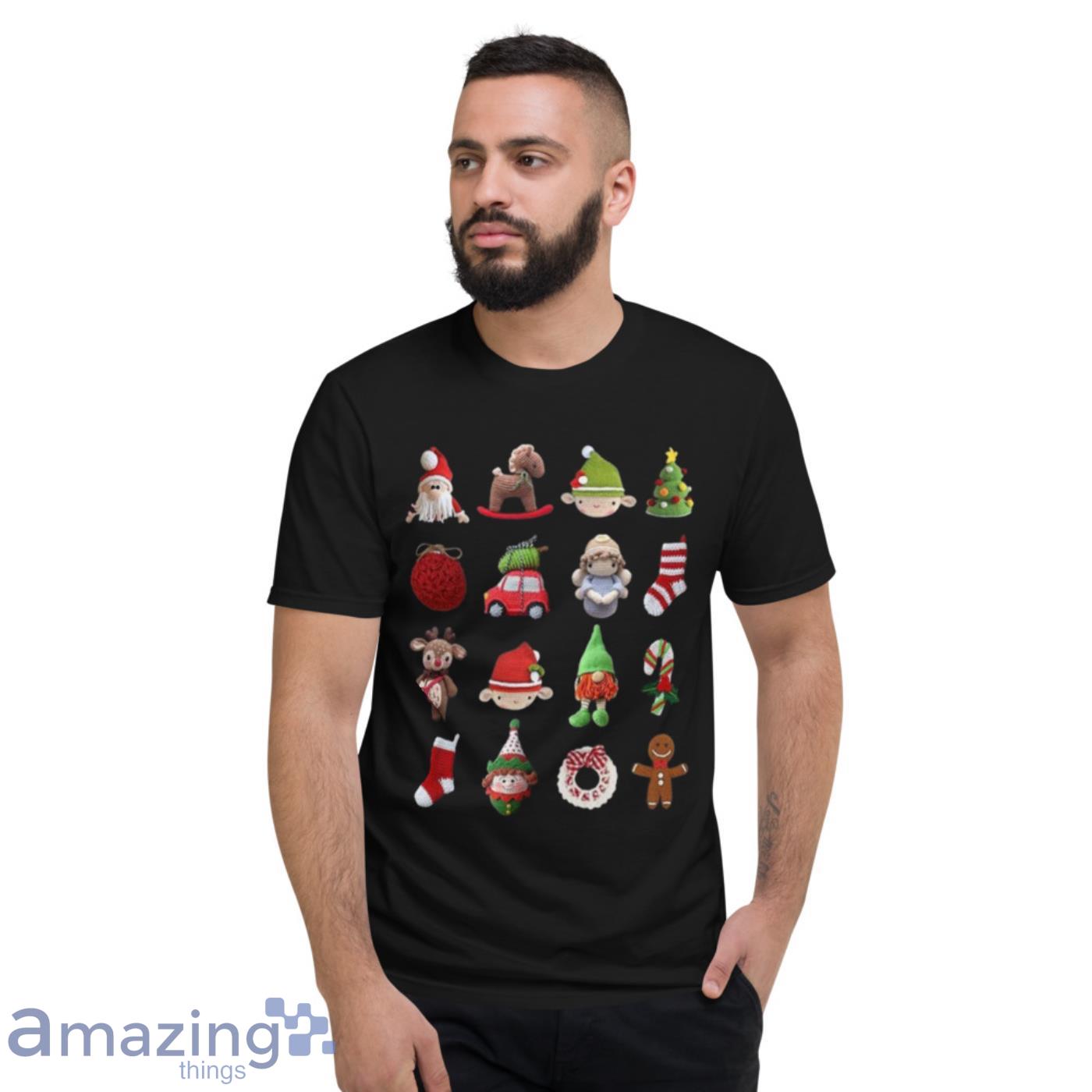 Collection Of Christmas Santa Claus Playing Pose Activity For Xmas Day Shirt image Collection Of Christmas Santa Claus Playing Pose Activity For Xmas Day Shirt - Short Sleeve T-Shirt