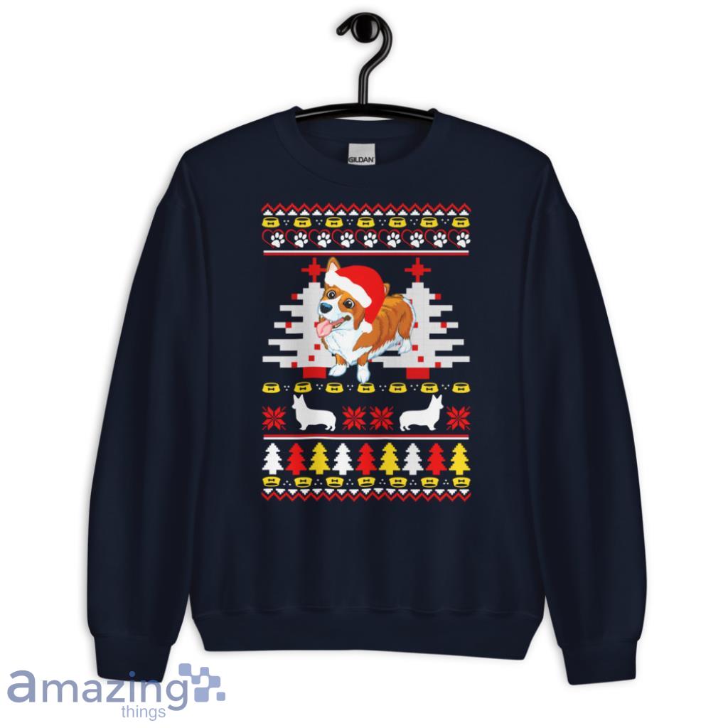 Corgi Christmas Holiday Dog Christmas Sweatshirt - G185 Crewneck Sweatshirt-1