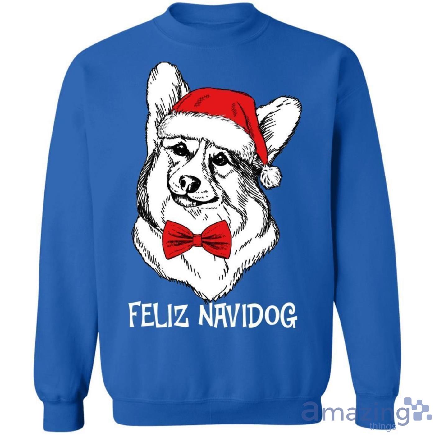 Corgi Feliz Navidog Dog Christmas Sweatshirt image Corgi Feliz Navidog Dog Christmas Sweatshirt Product Photo 2